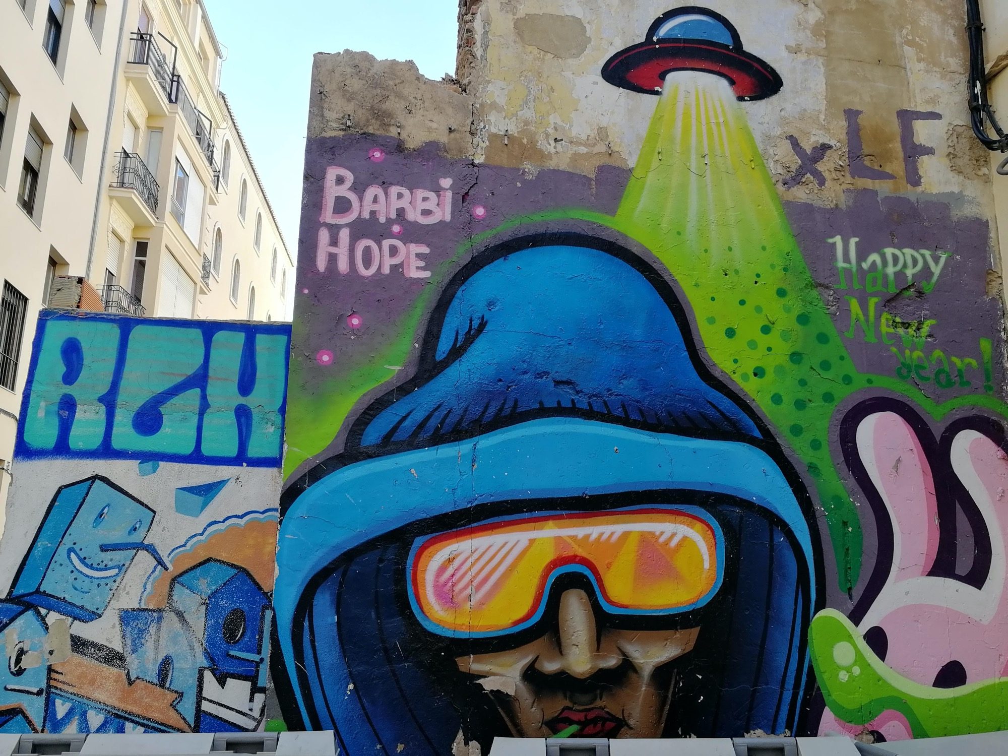 Happy New Year by Barbi and Hope — Street art by Barbi, Hope in València