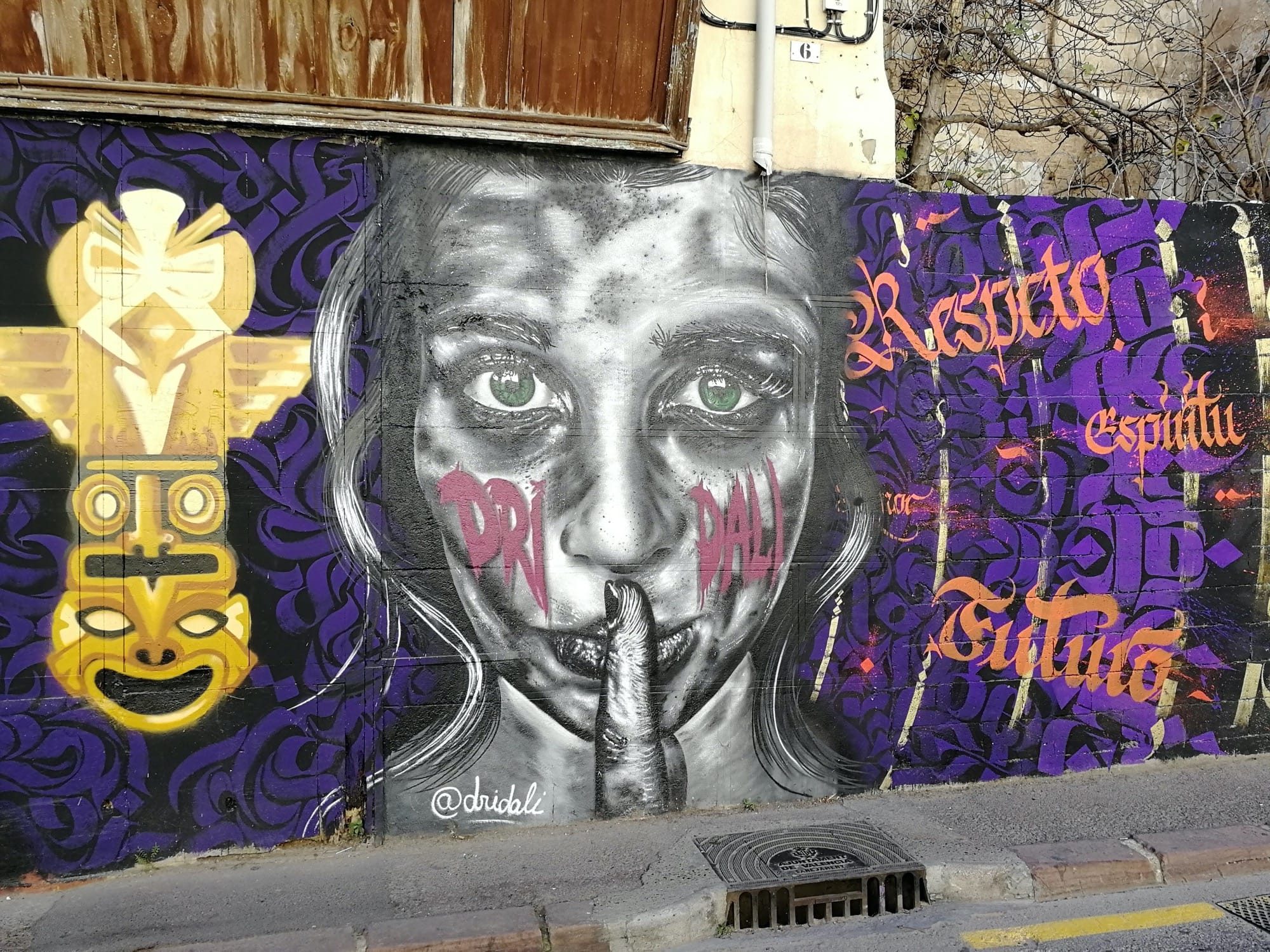 Respeto Espíritu Futura by Dridali — Street art by Dridali in València