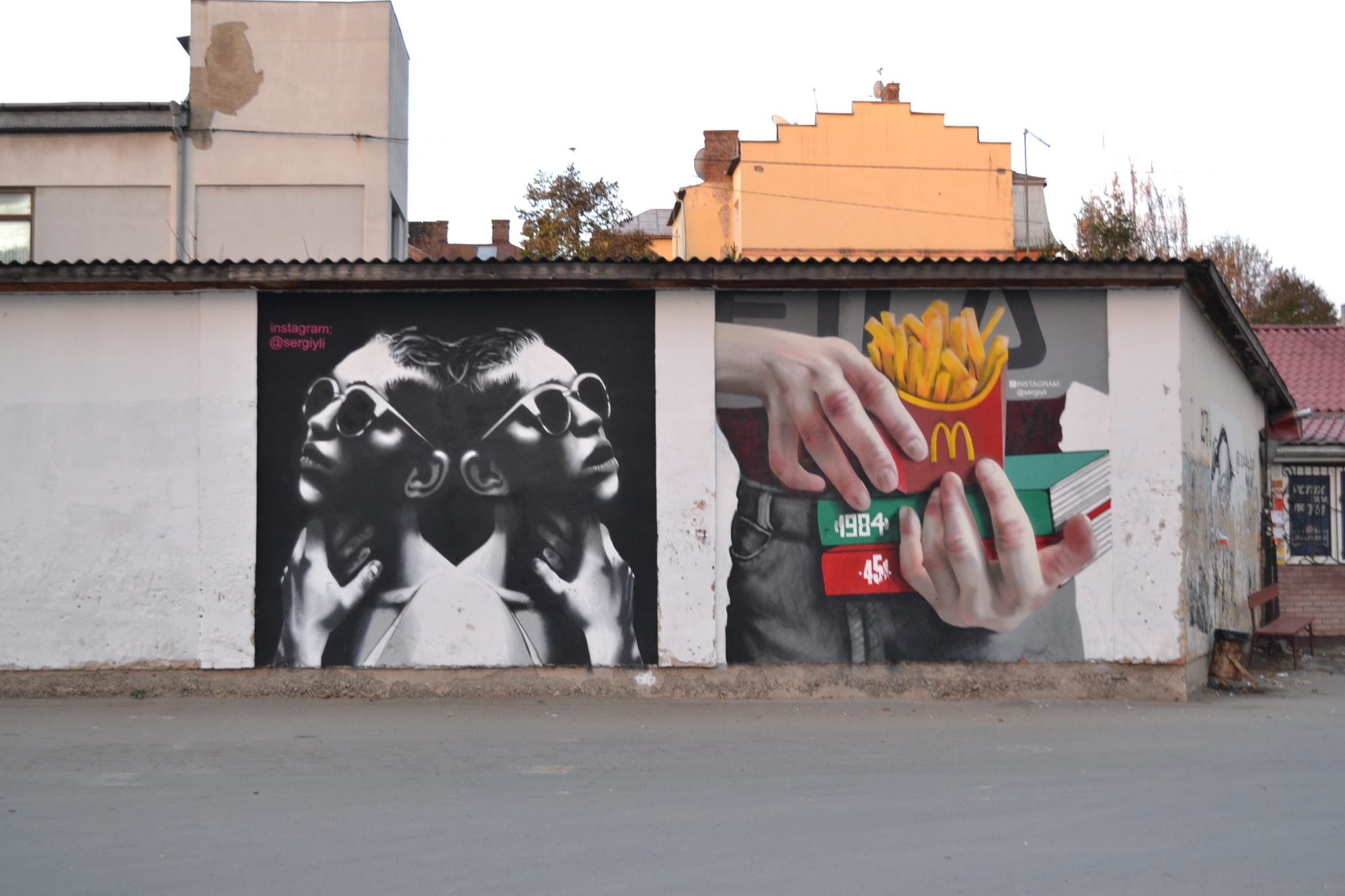 Duality and Consumerism — Street art in Chernivtsi