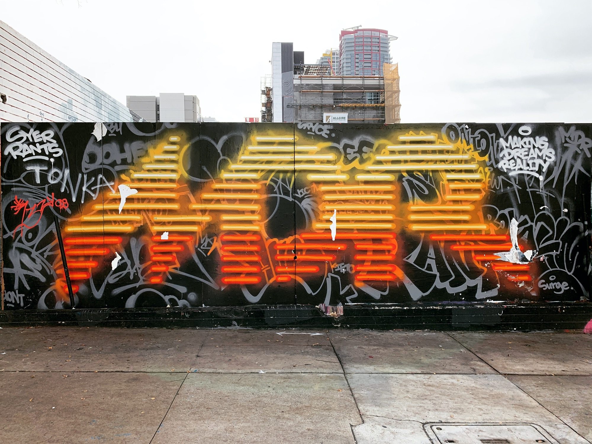 Wildstyle Dynamique Chromatique — Street art à San Diego