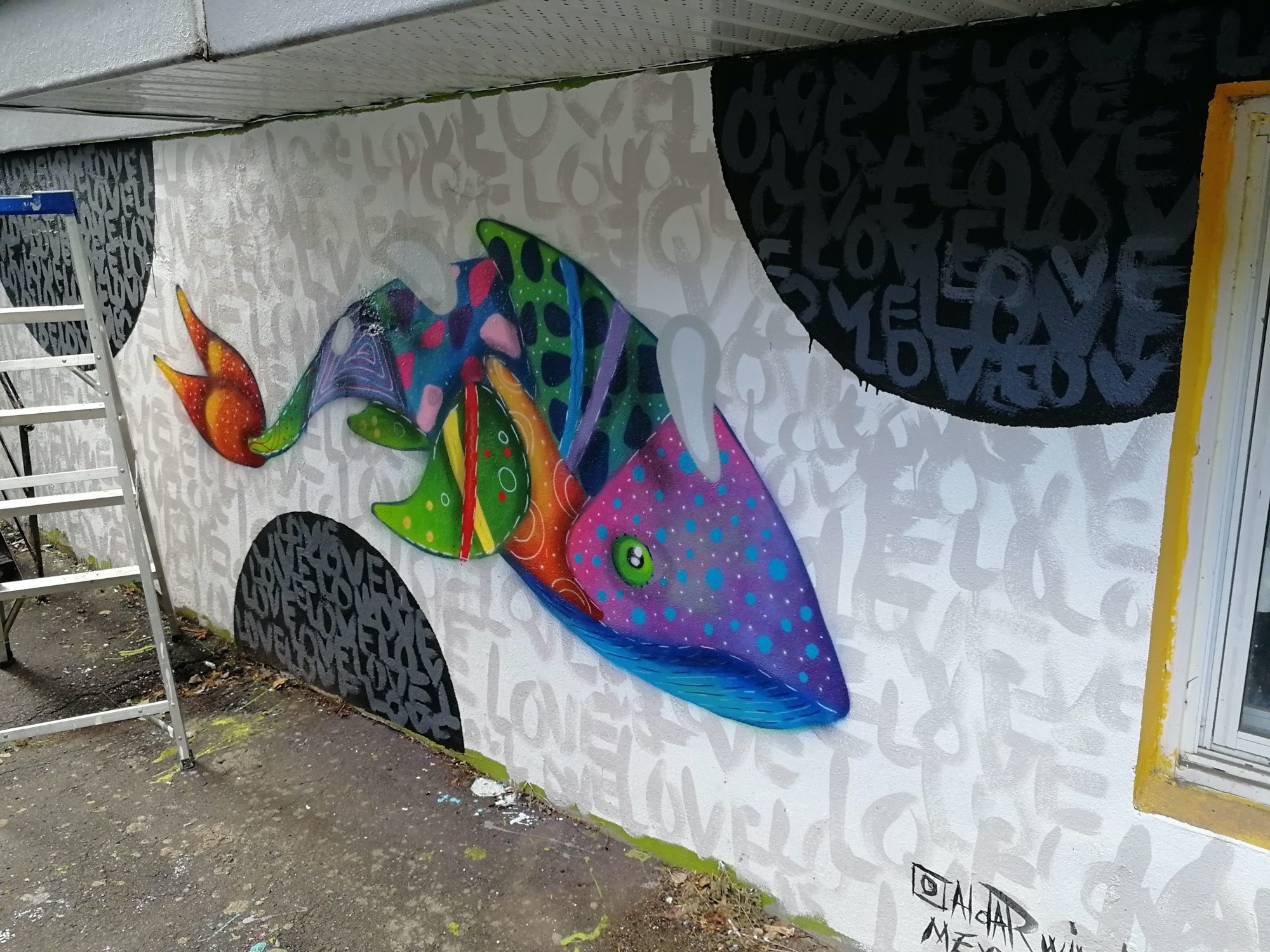 AldaR's Alebrije Fish — Street art in Montréal