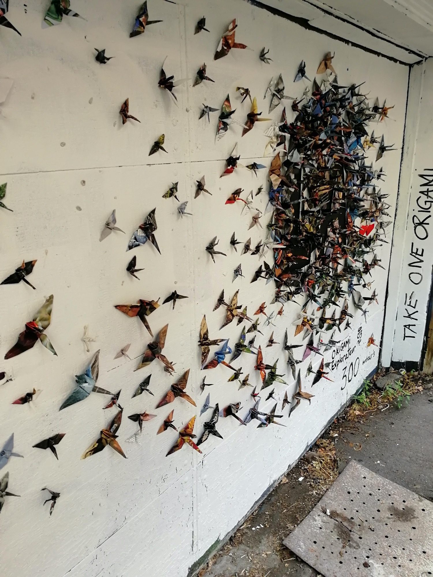 Take One Origami — Street art in Montréal