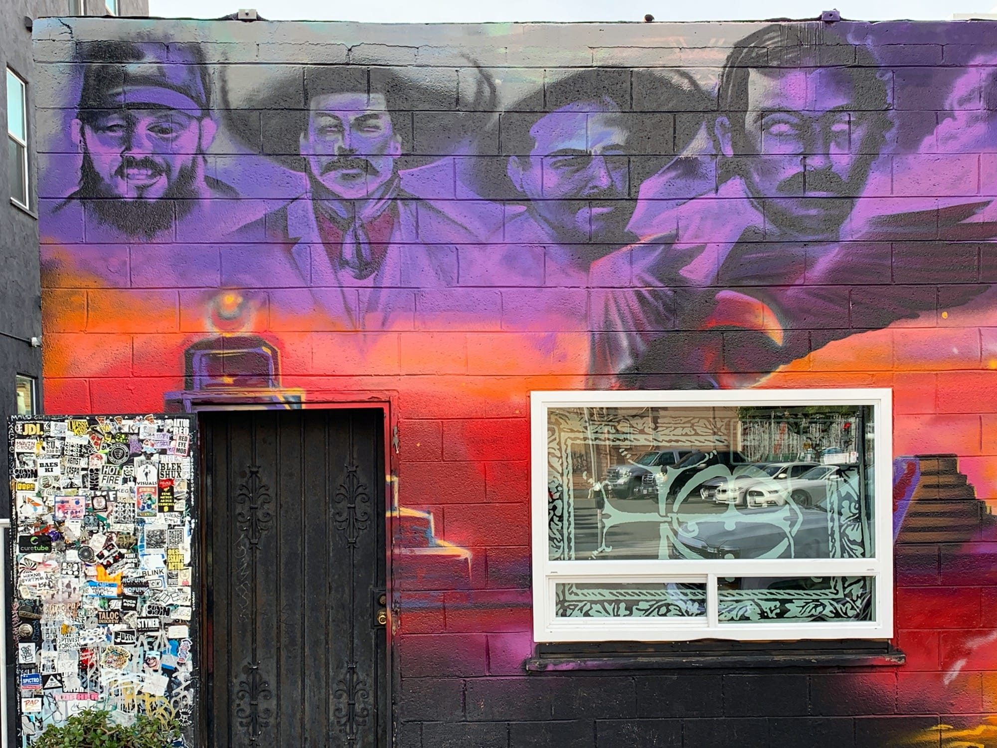 Portraits de figures latines — Street art à San Diego