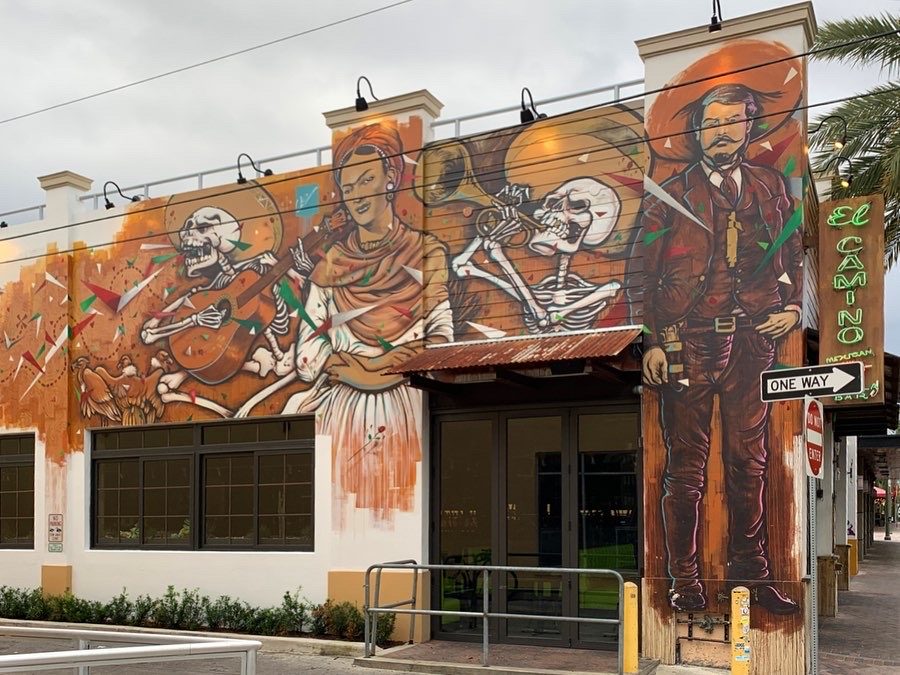 El Camino Tequila Bar Mural — Street art in Delray Beach