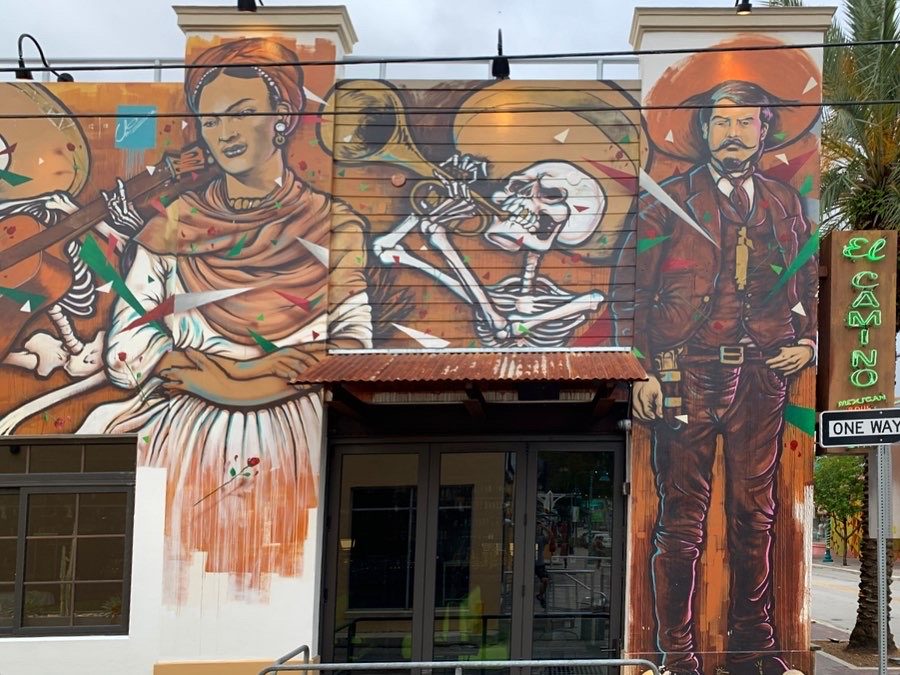 El Camino Tequila Bar Mural — Street art in Delray Beach