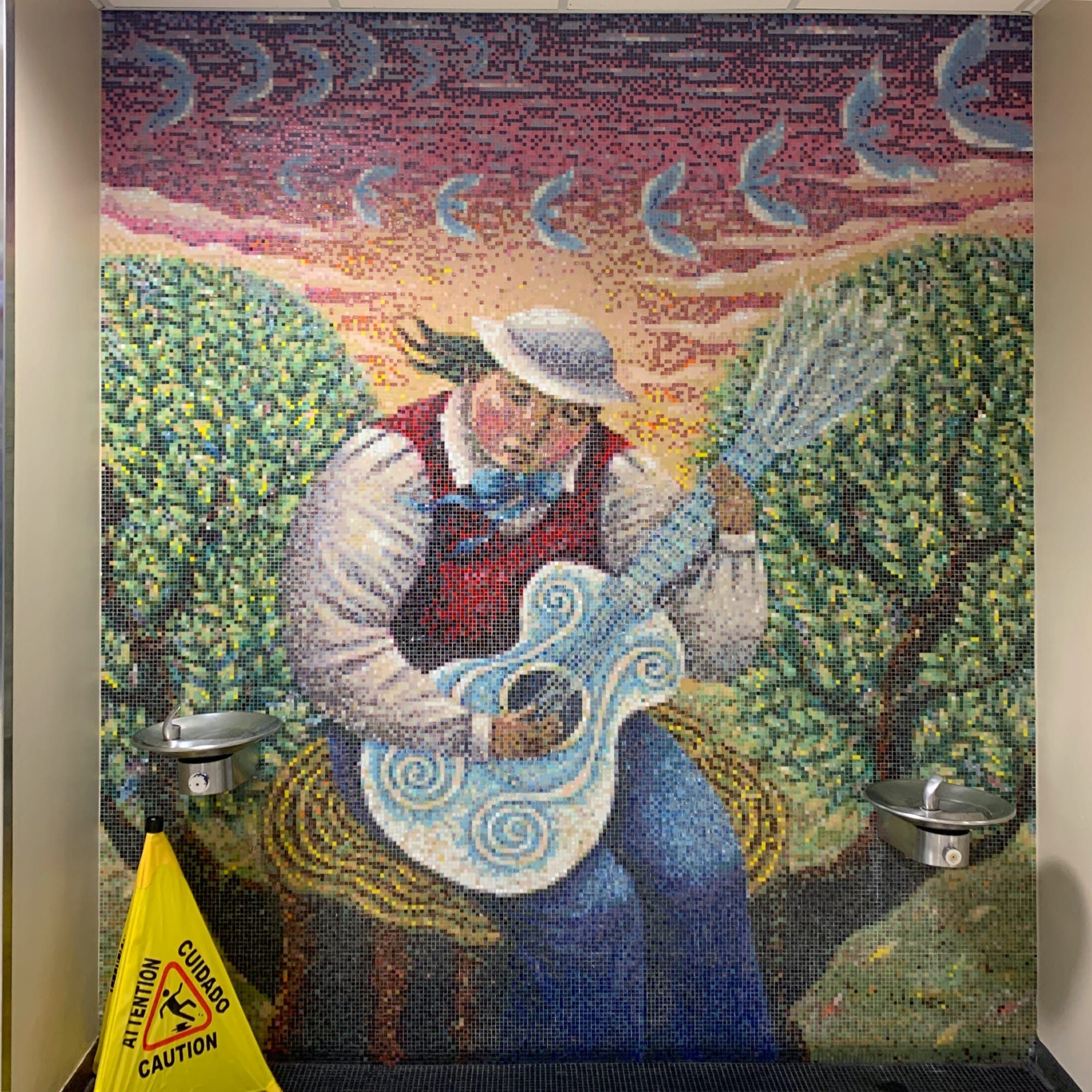 Musicien mosaïque San Diego — Street art à San Diego