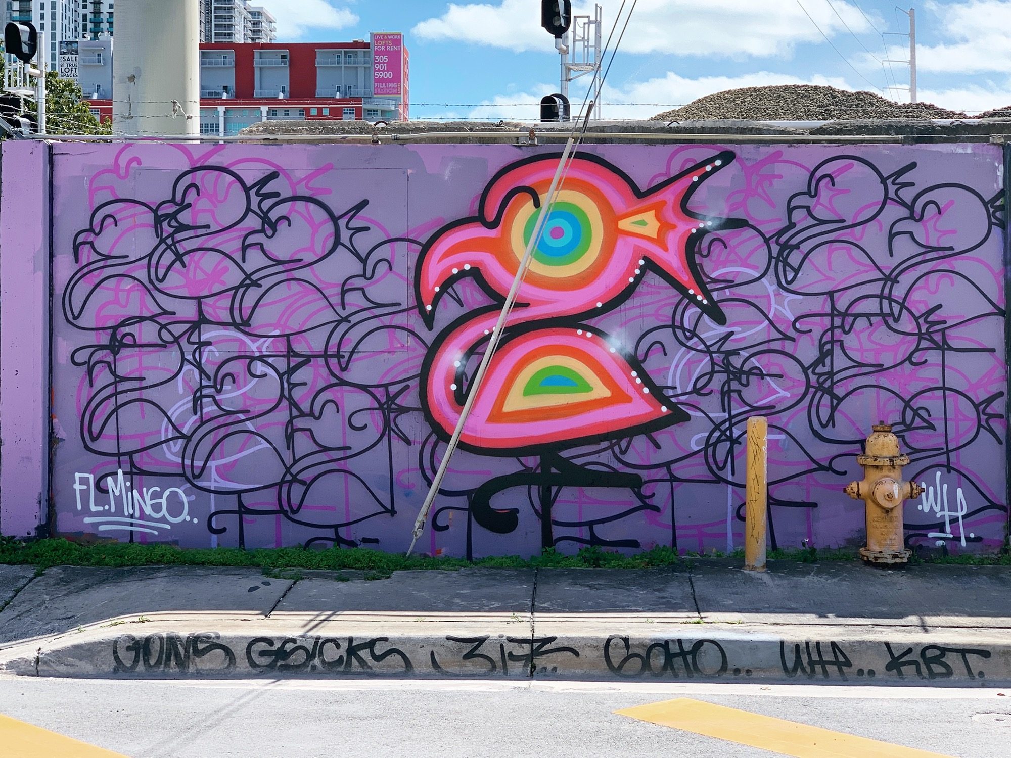 Flamingo FL.MINGO Miami — Street art à Miami