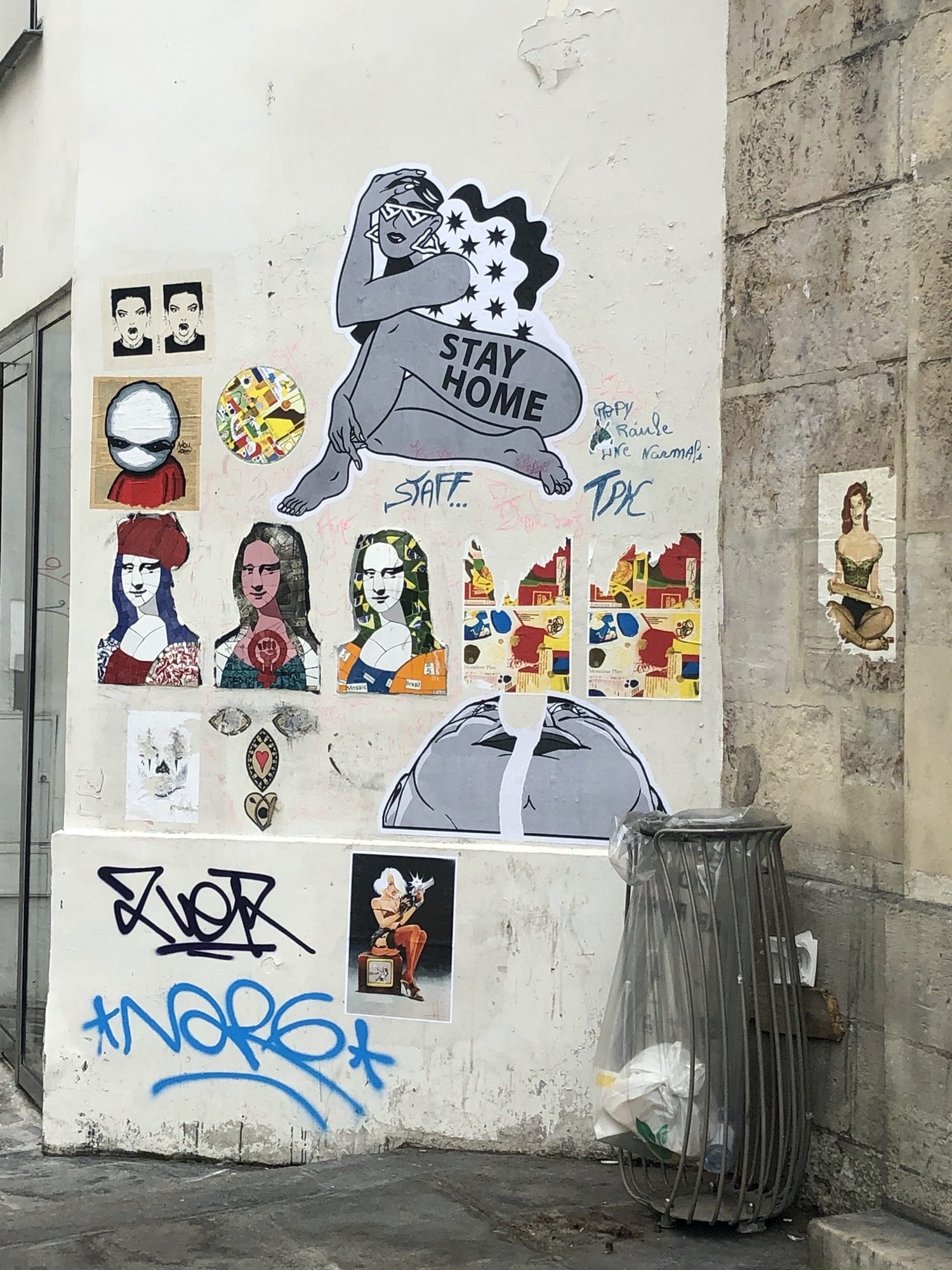 The Saint-Merri Paste-Up Wall — Street art in Paris