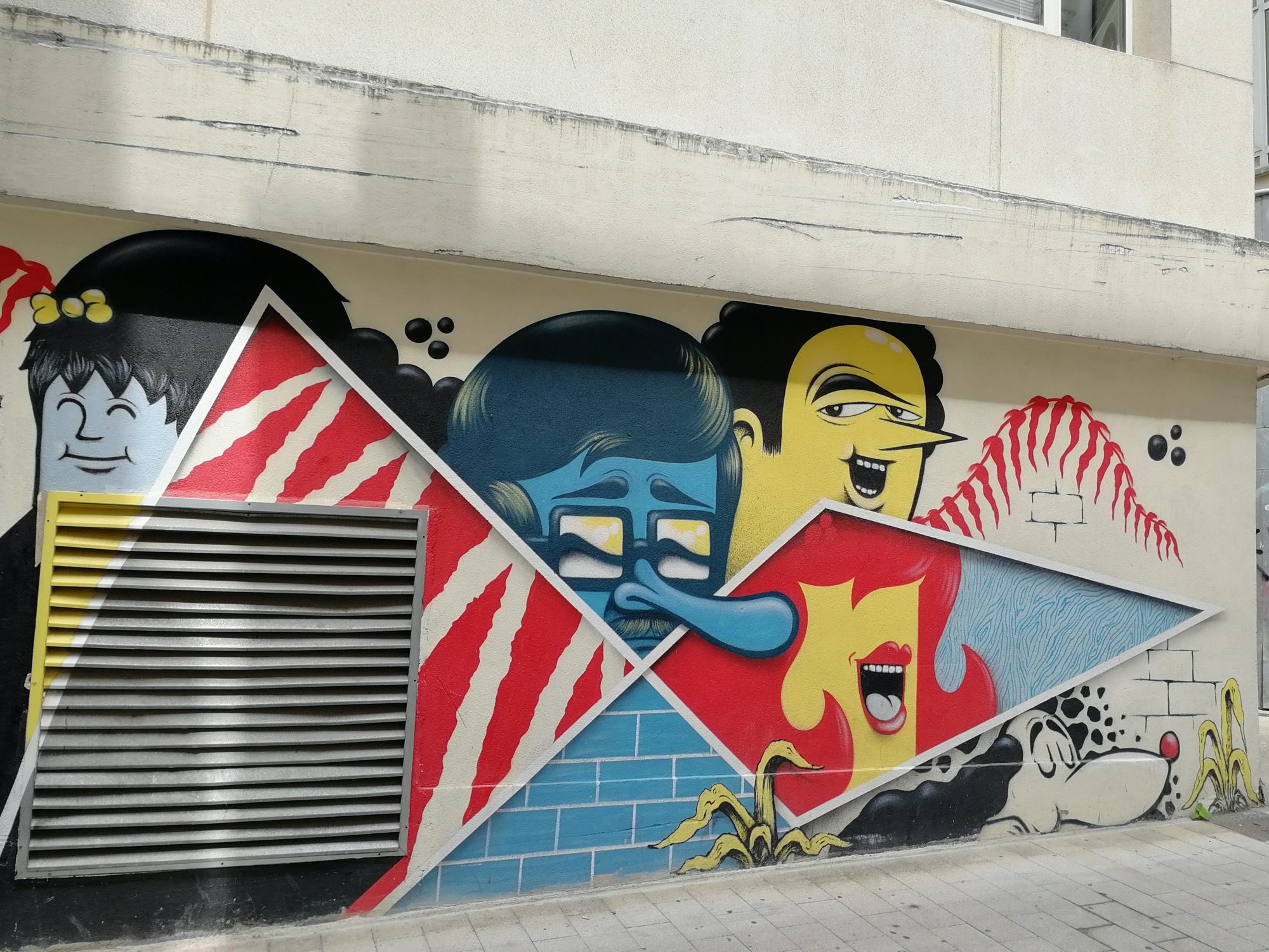Expressive Characters Mural Angers — Street art in Angers