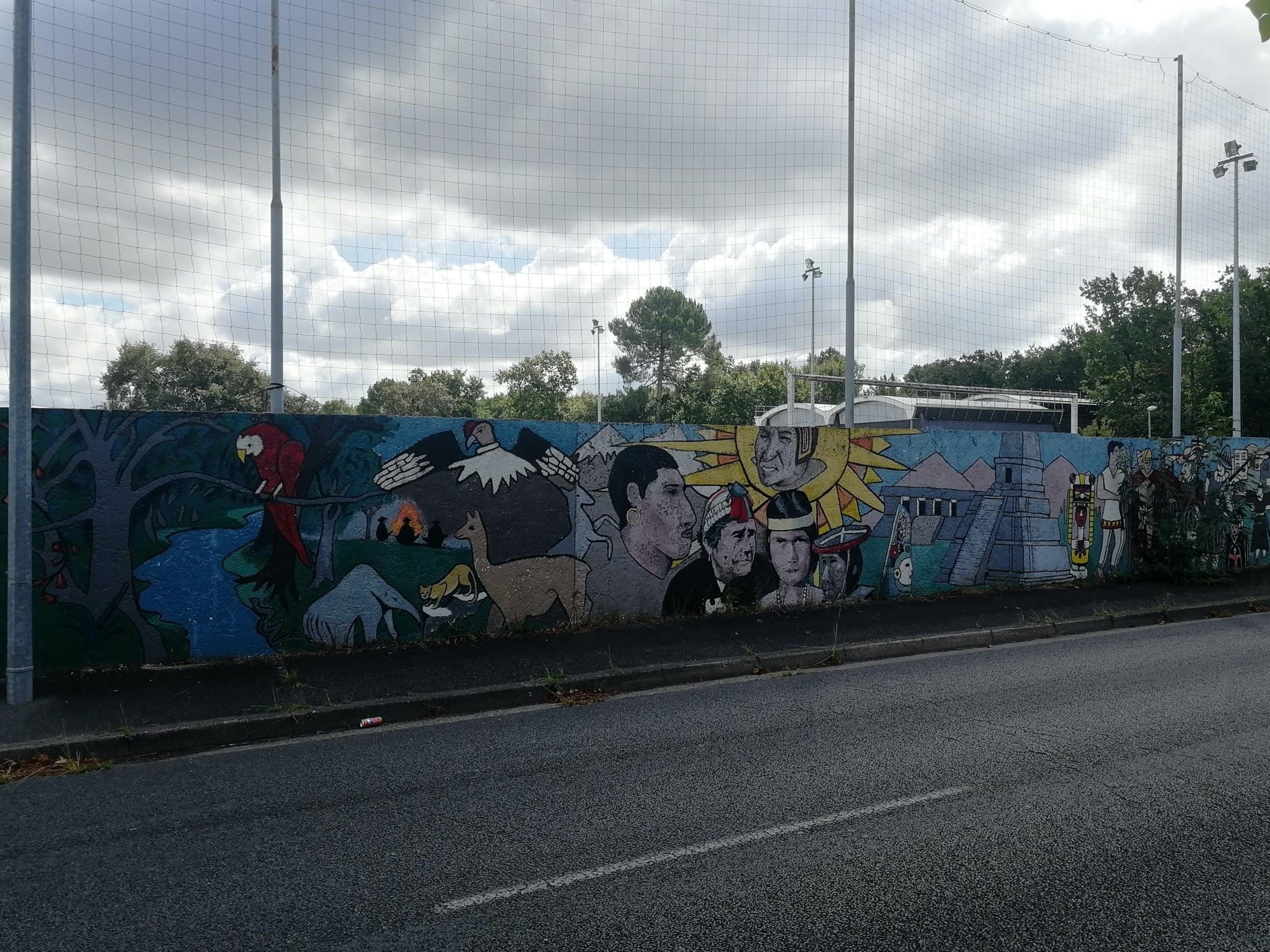 Chile Mural, the Andes — Street art in Pessac