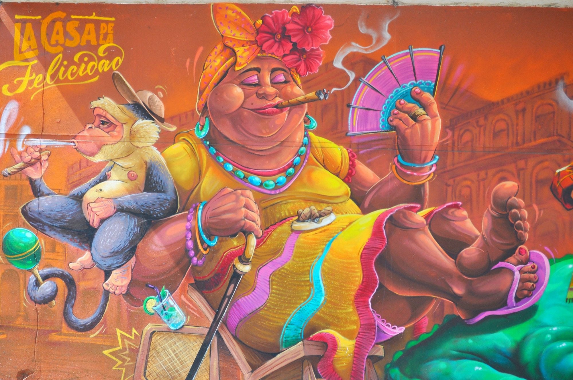 The House of Happiness — Street art by Abys in Cergy
