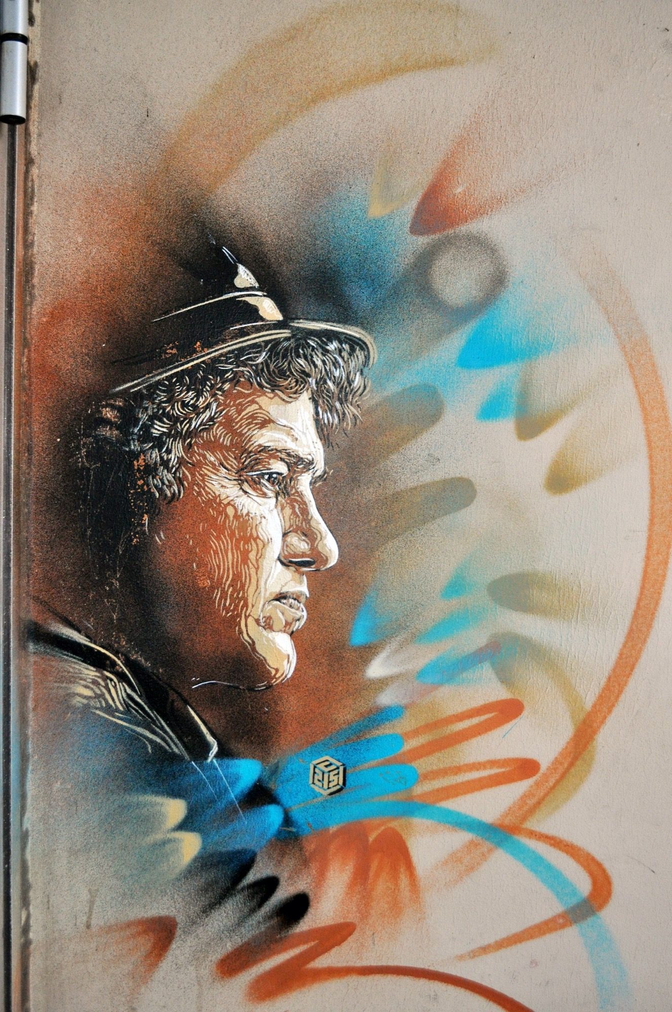 Patrick Pelloux Portrait by C215 — Street art by C215 in Paris