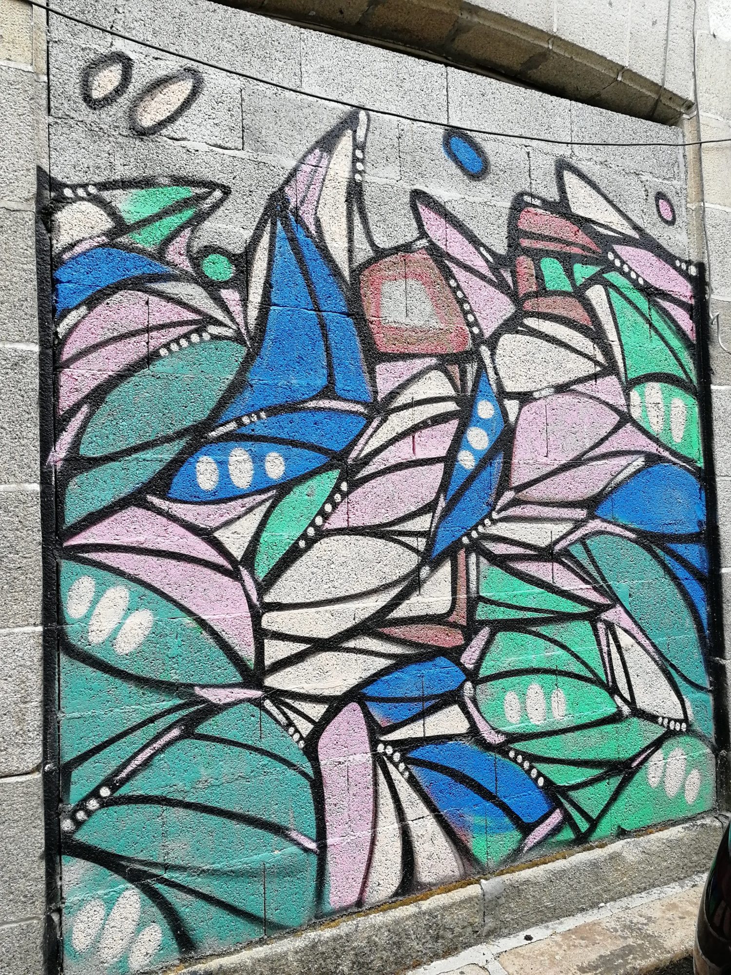Colorful Abstract Composition, Morlaix — Street art in Morlaix