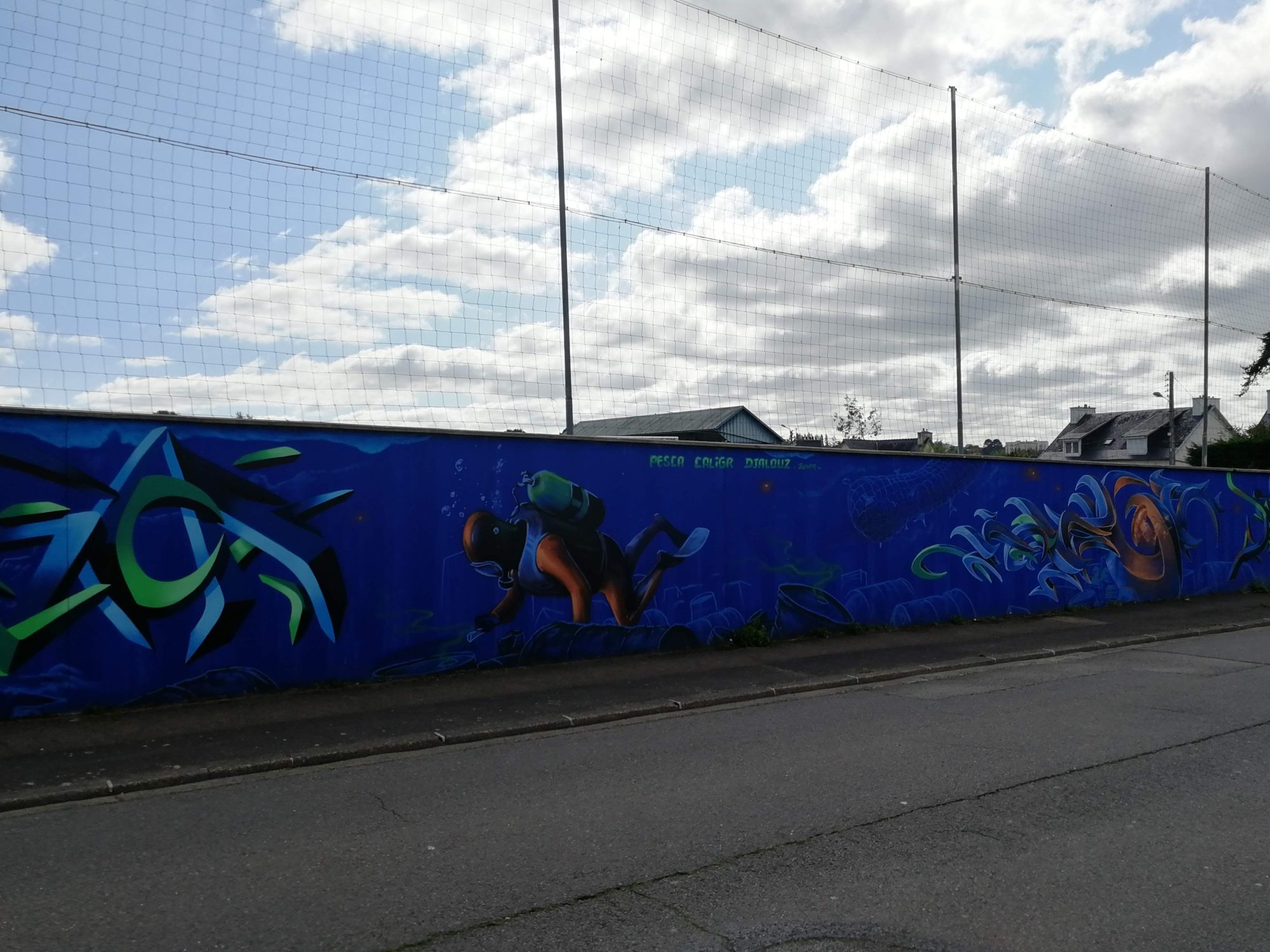 Collaborative Underwater Mural, Morlaix — Street art in Morlaix