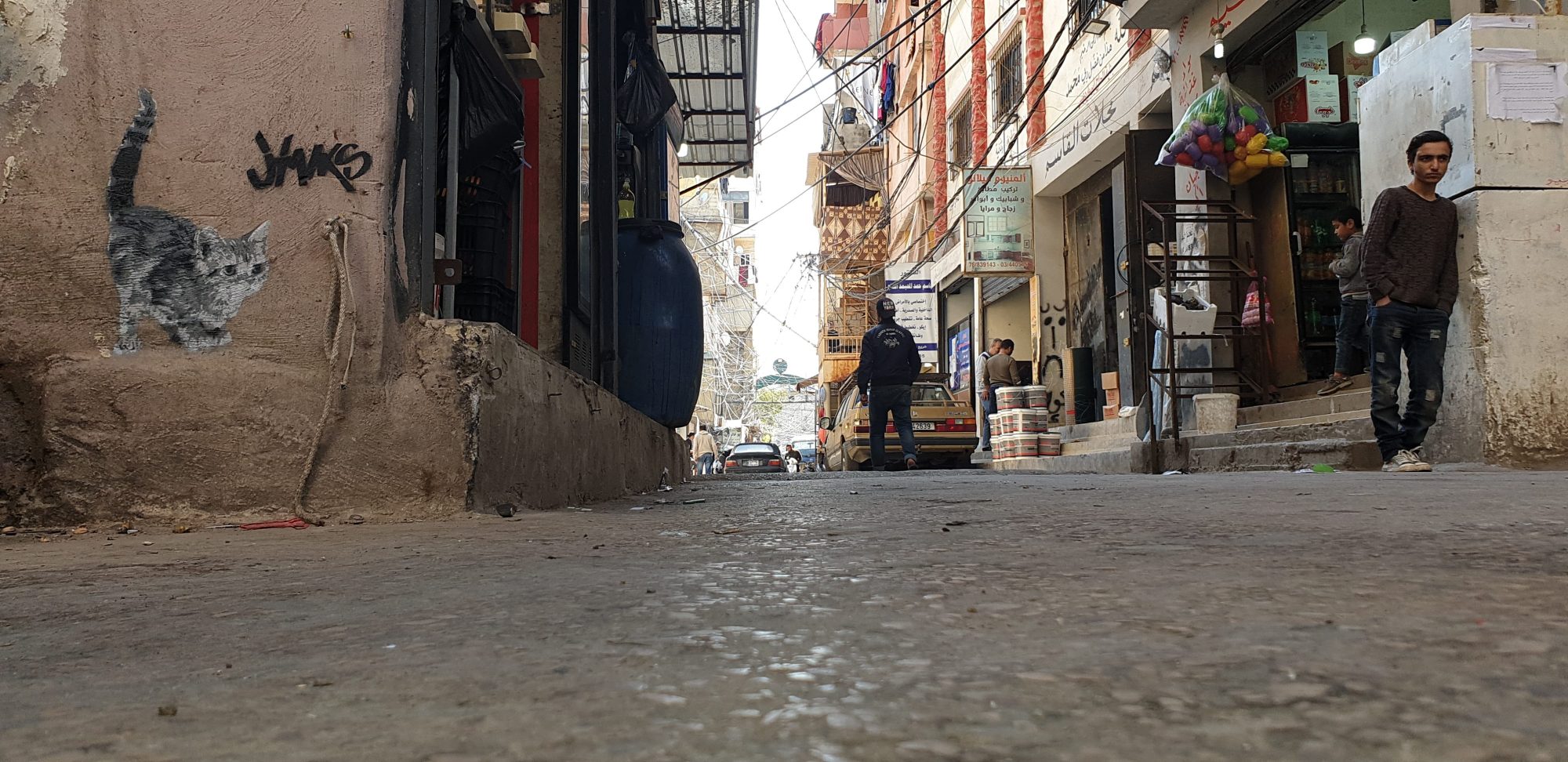 Alley Cat in Beirut — Street art by Jinks Kunst in Beirut