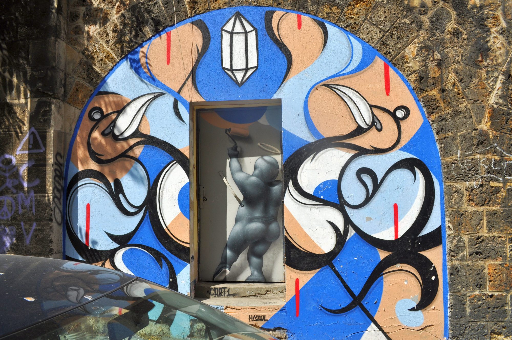 Ornamental Arch by Hazul in Paris — Street art by Hazul, Cart1 in Paris