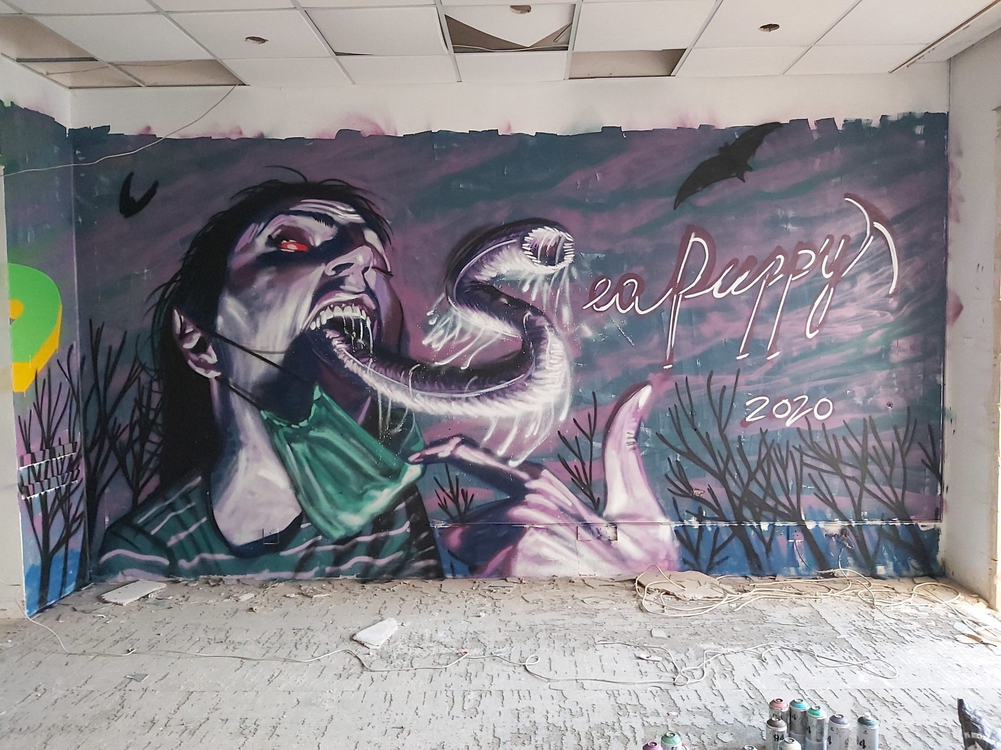 Your face in 2021 — Street art in Sliema