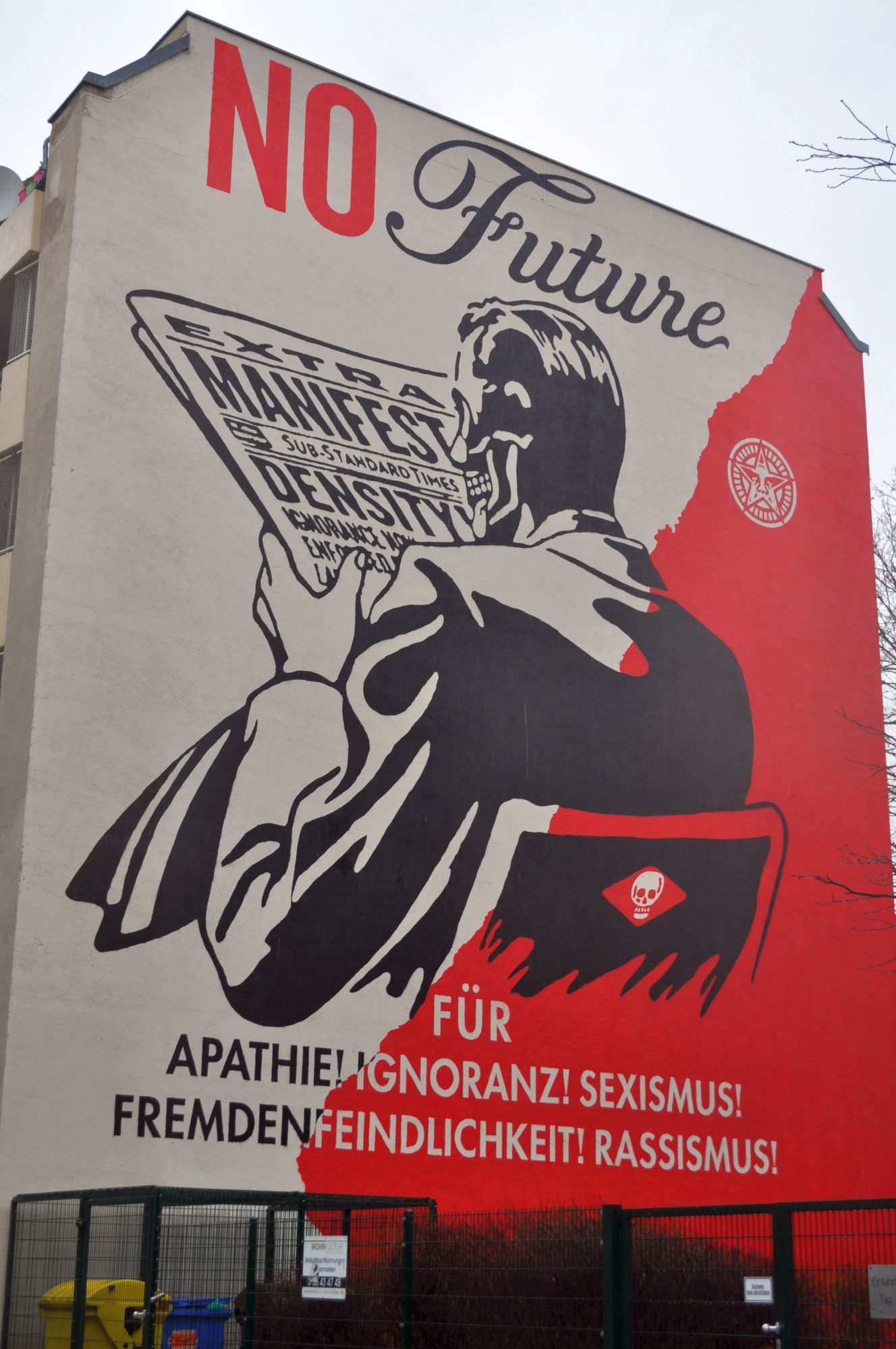 No Future à Berlin — Street art de Obey (Shepard Fairey) à Berlin
