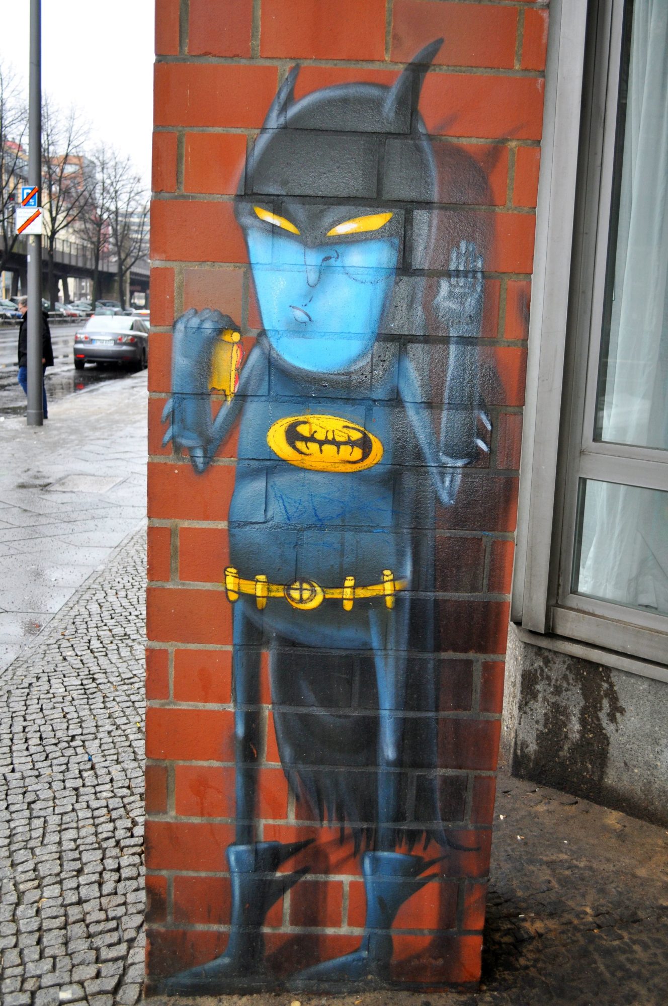 Cranio's Blue Batman — Street art by Cranio in Berlin