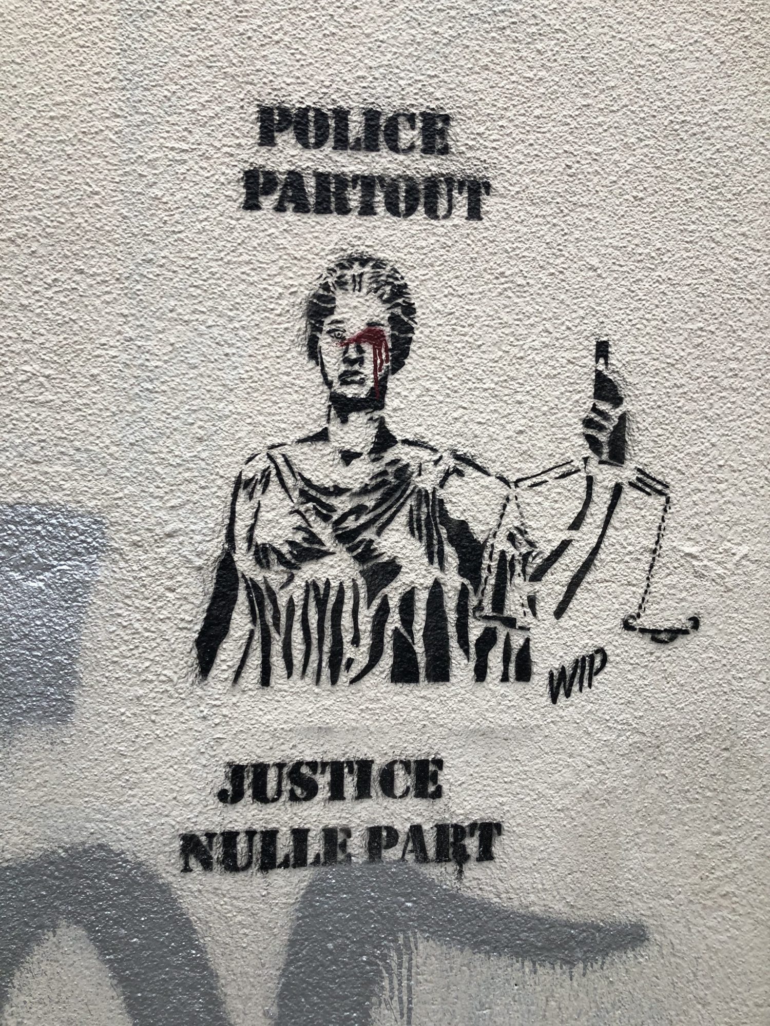 Police Everywhere, Justice Nowhere — Street art in Paris