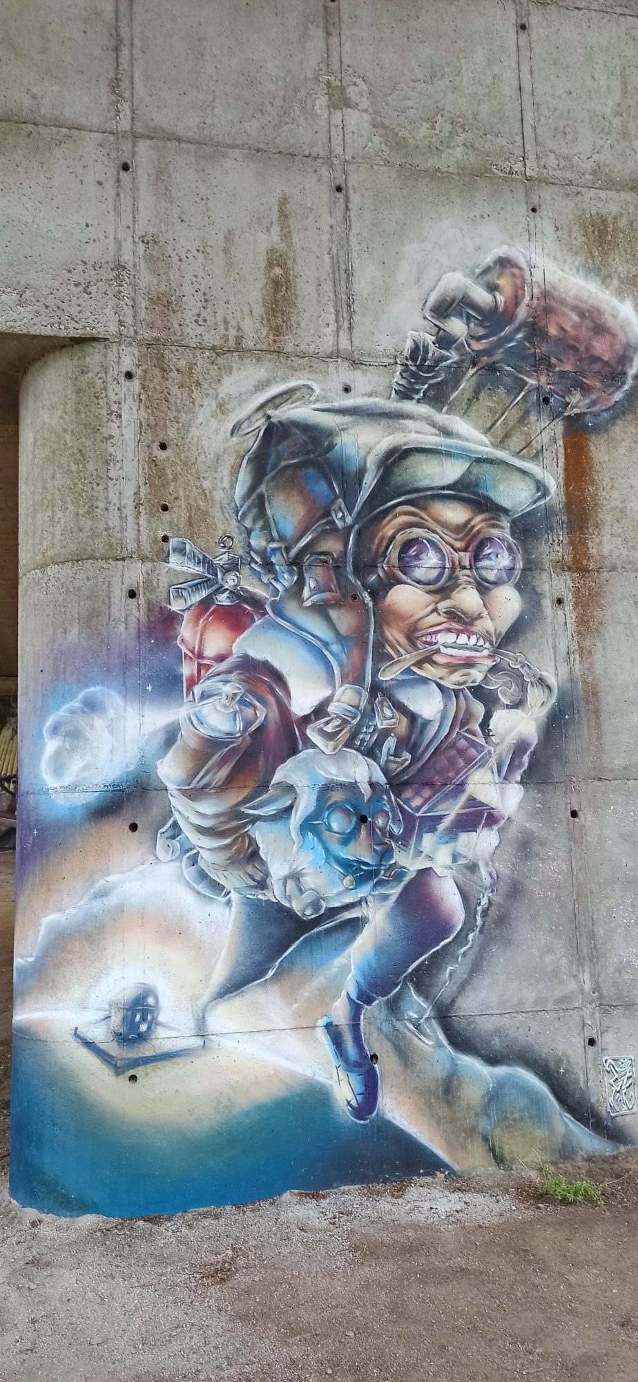Heavenly Mechanics — Street art in Lorient