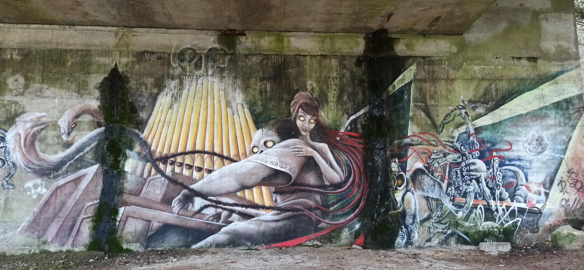 Mythological Muse — Street art in Lorient
