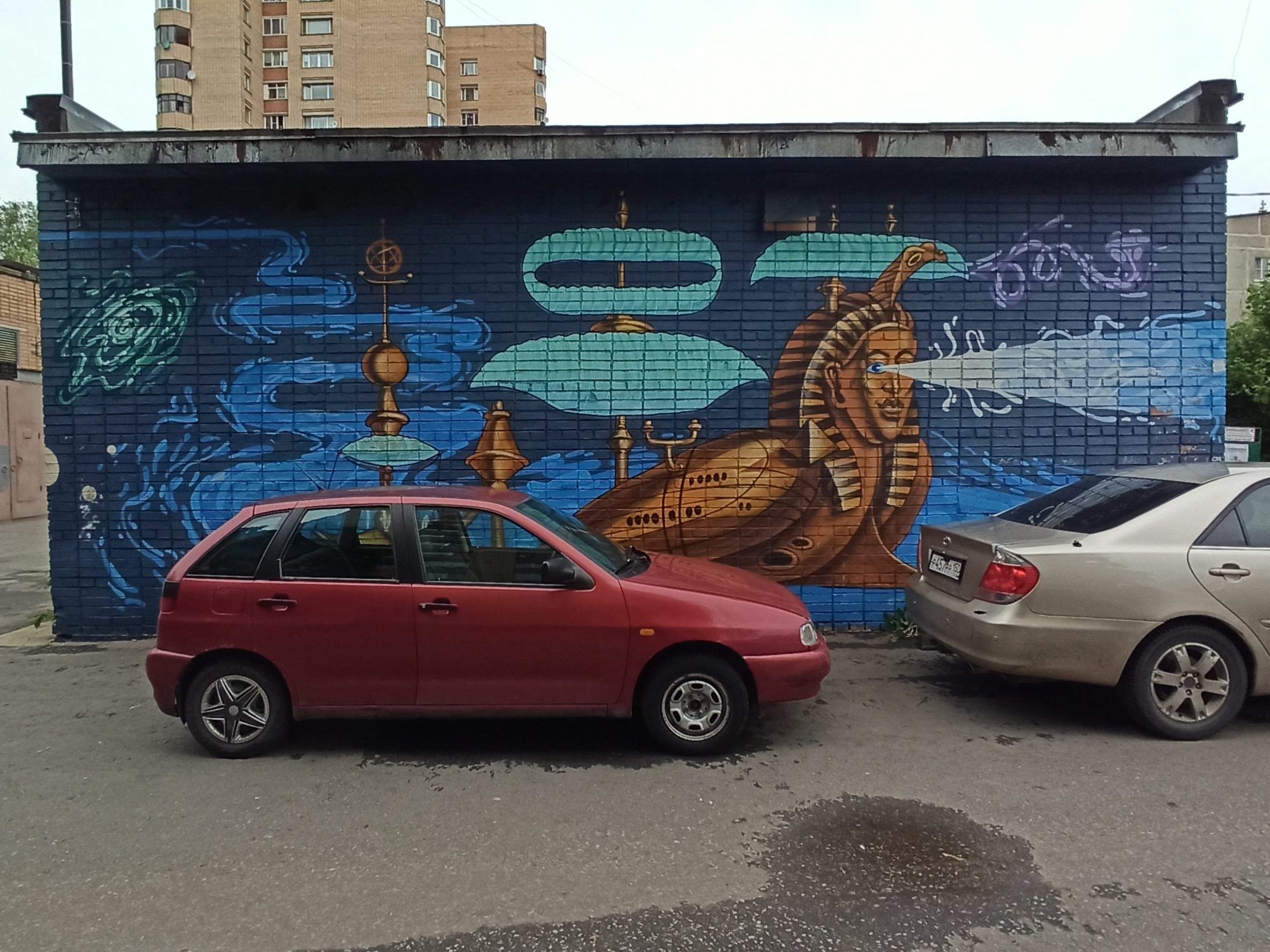 Egyptian Sphinx by Shon KGB — Street art by Shon KGB in Korolyov