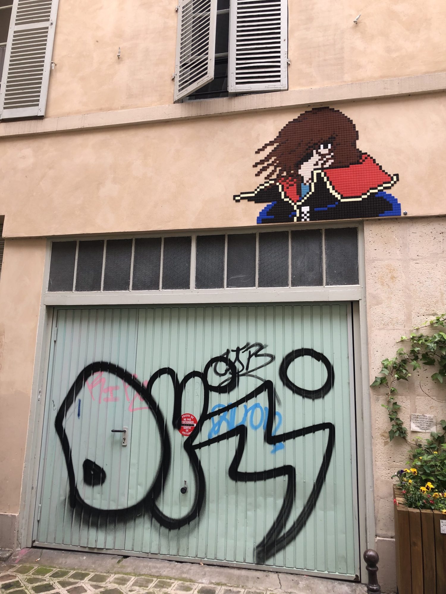 Albator — Street art by Invader in Paris