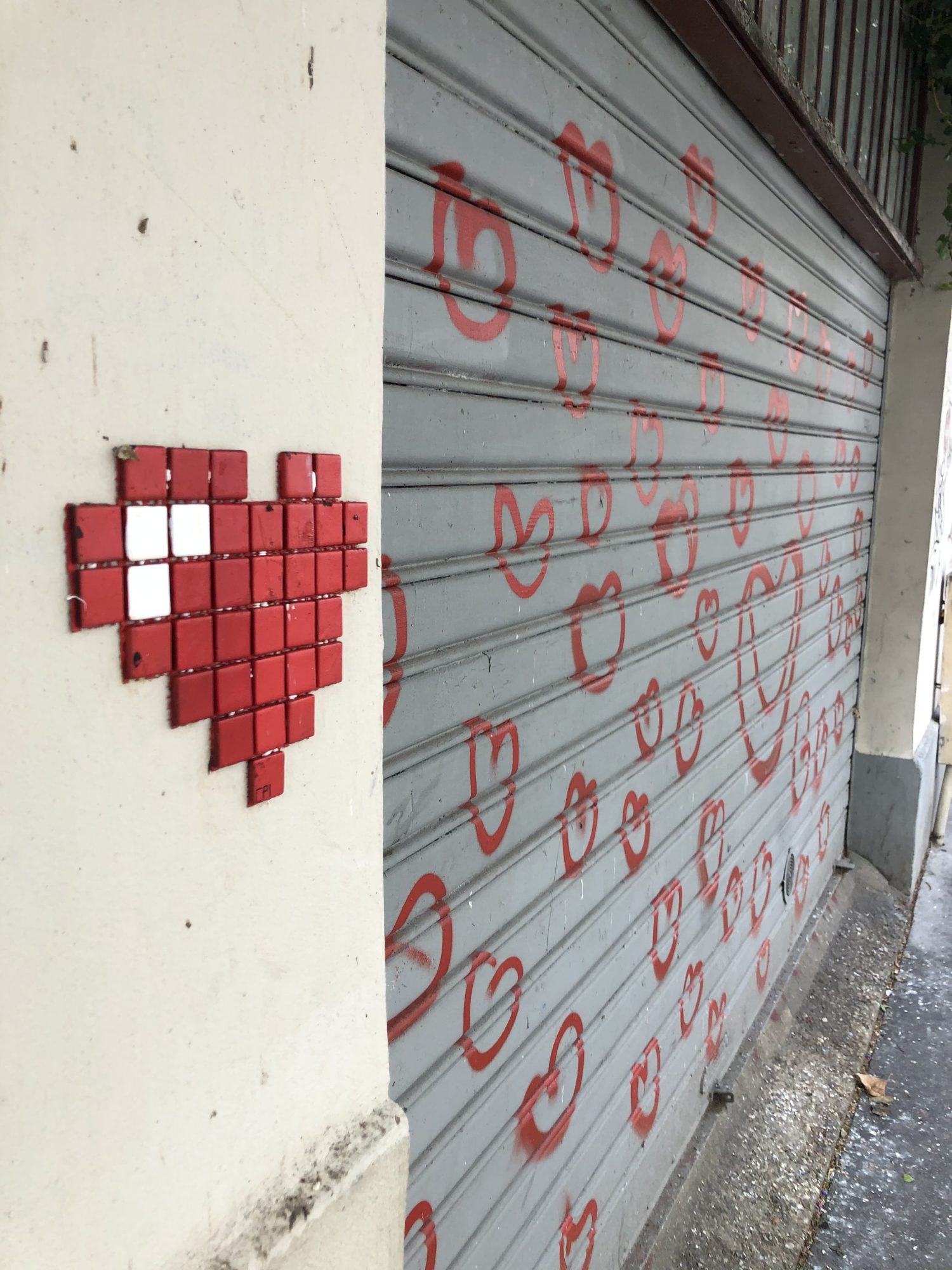 Cœur pixel collectif — Street art de Coeur pixel à Paris