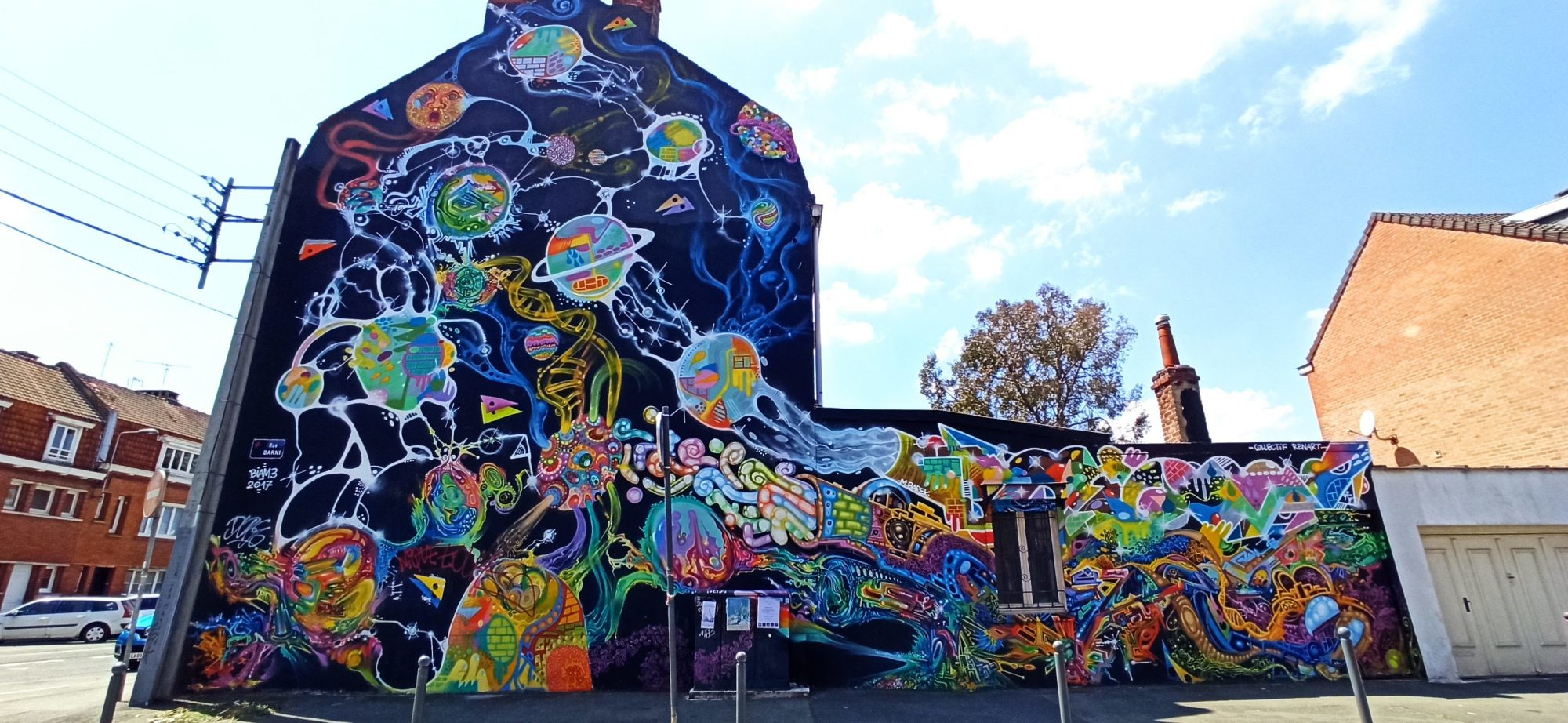 Cosmos psychédélique par Michael Barek — Street art de Michael Barek, Sancé à Lille