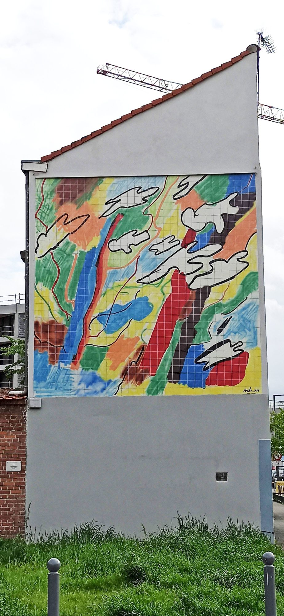 Oiseaux migrateurs d'Etel Adnan à Lille — Street art de Etel Adnan à Lille