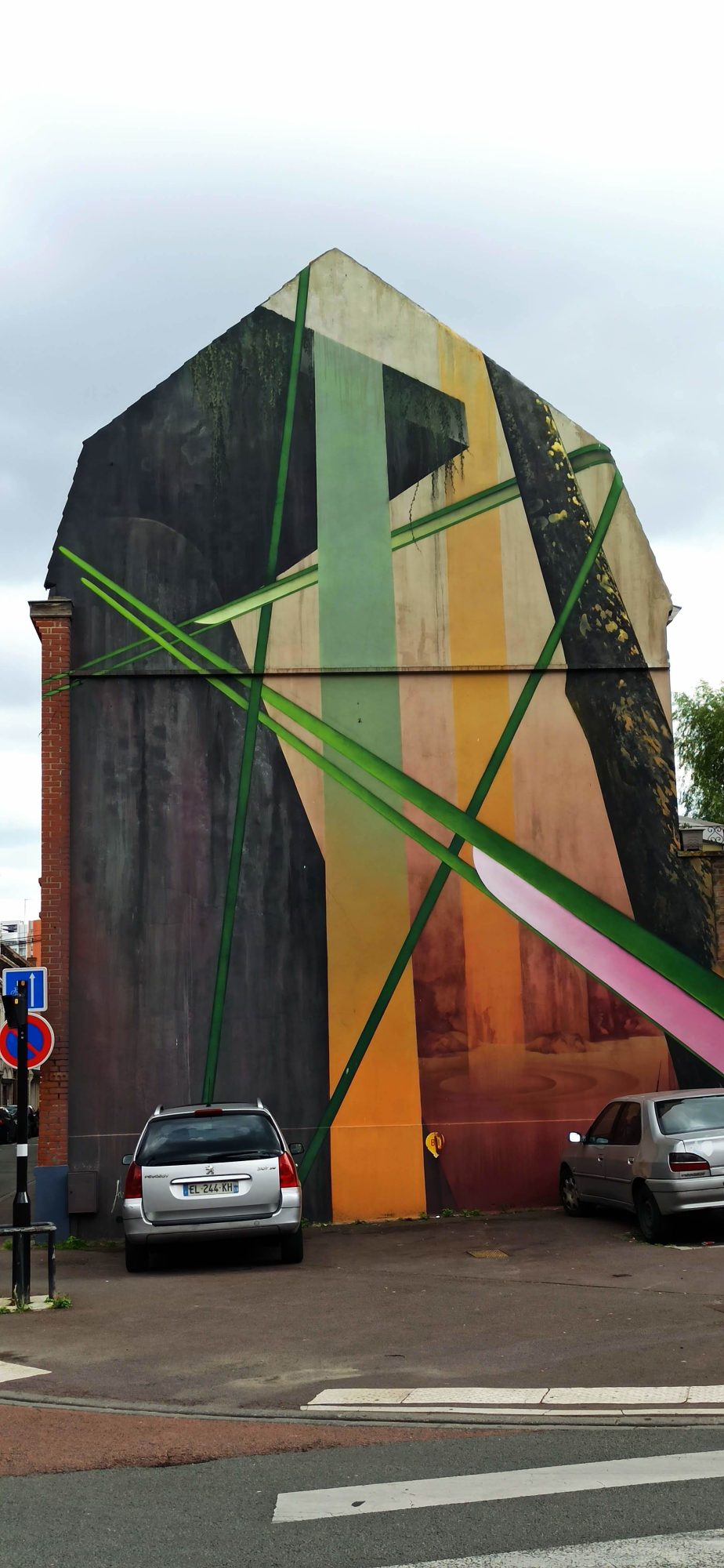 Lignes colorées VILNIS par Benjamin Duquenne — Street art de Benjamin Duquenne, Adrien Roubens à Roubaix