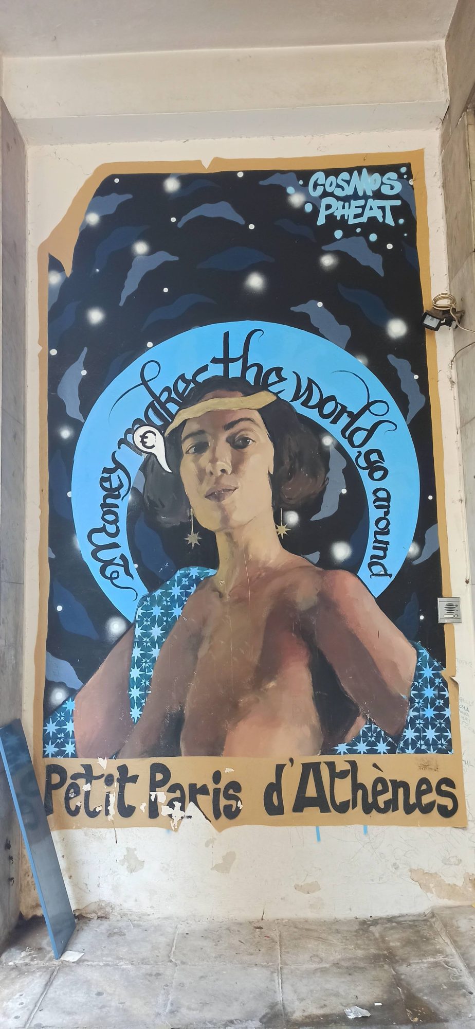 Money Makes the World Go Around — Street art in Athina