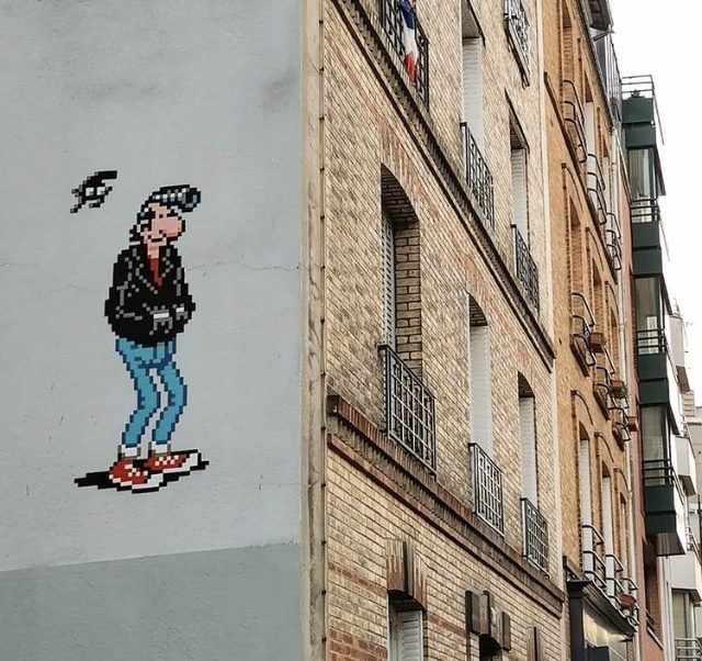 Invader Lucien — Street art by Invader in Paris