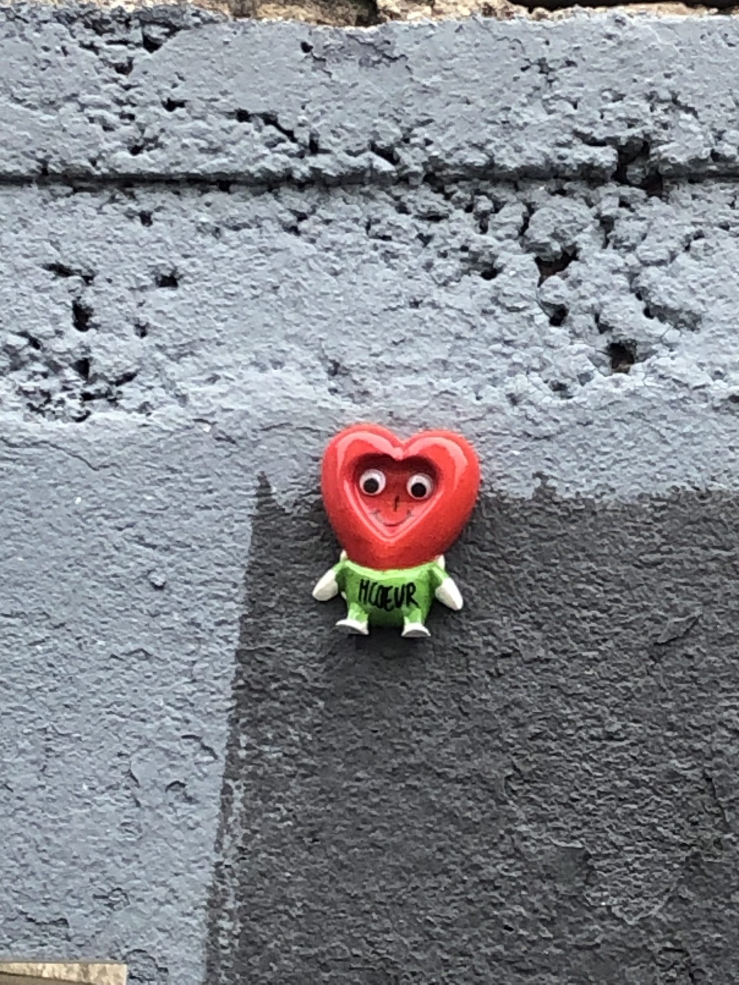 Figurine Monsieur Cœur, 13ème — Street art de Monsieur coeur à Paris