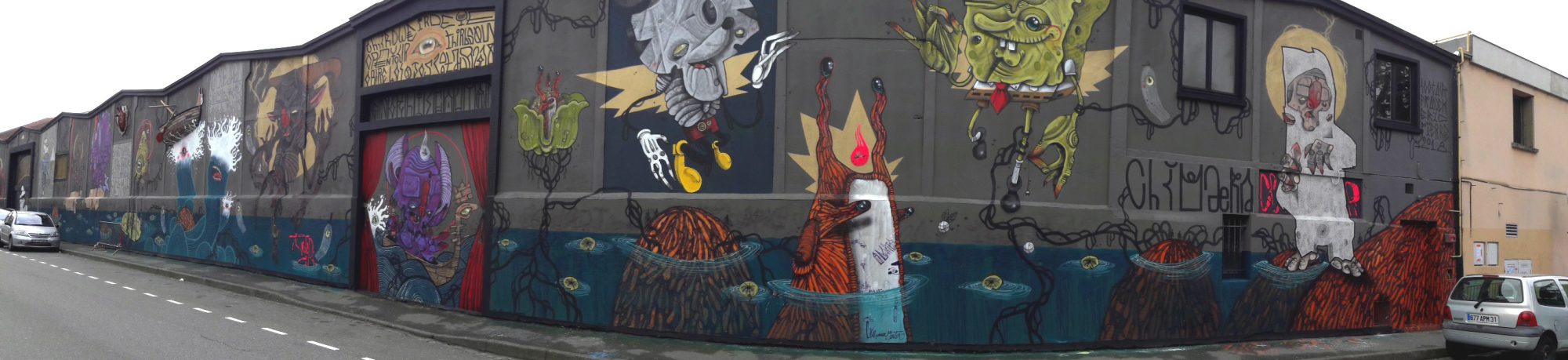 Monster Mural in Toulouse — Street art by 100taur in Toulouse