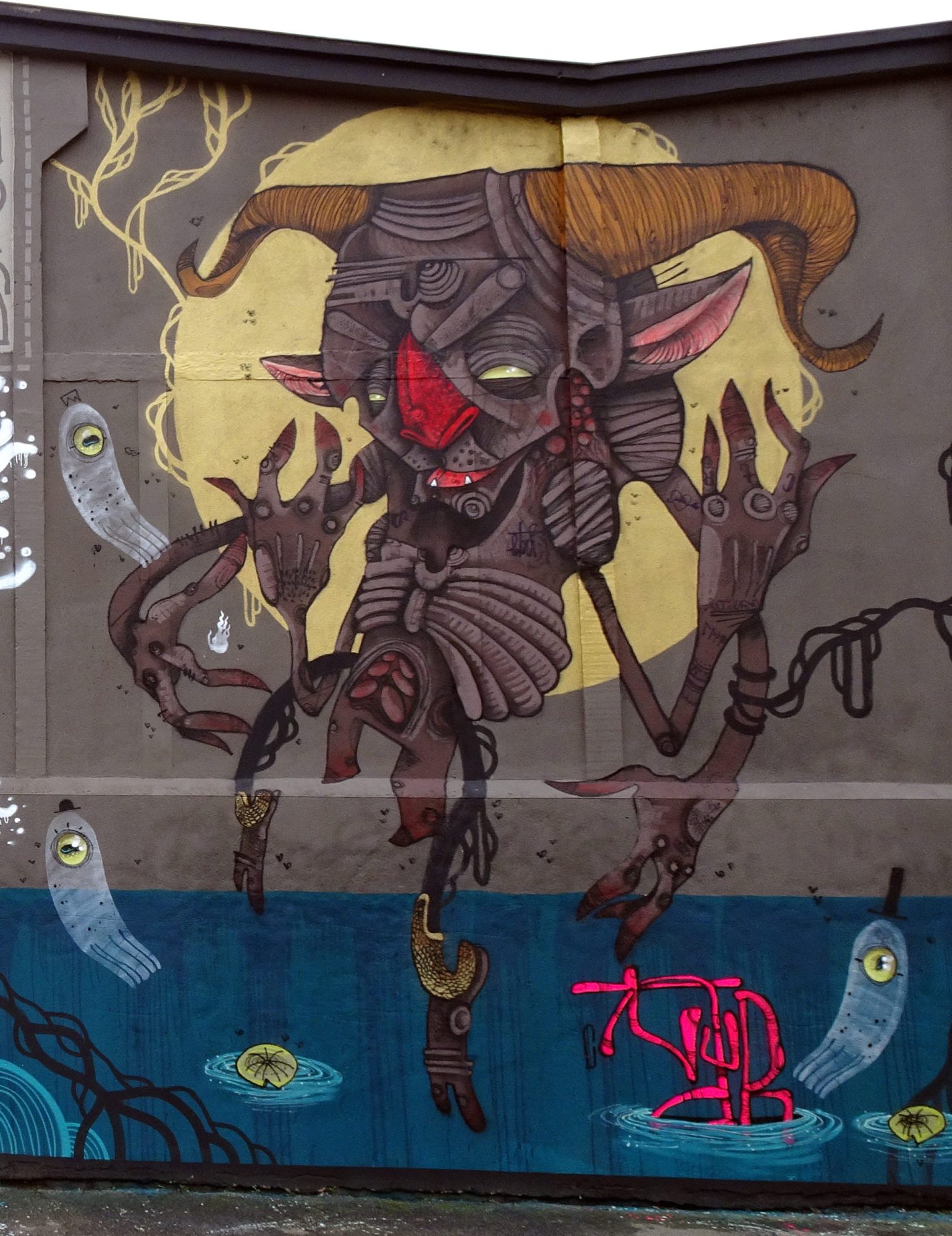 Monster Mural in Toulouse — Street art by 100taur in Toulouse