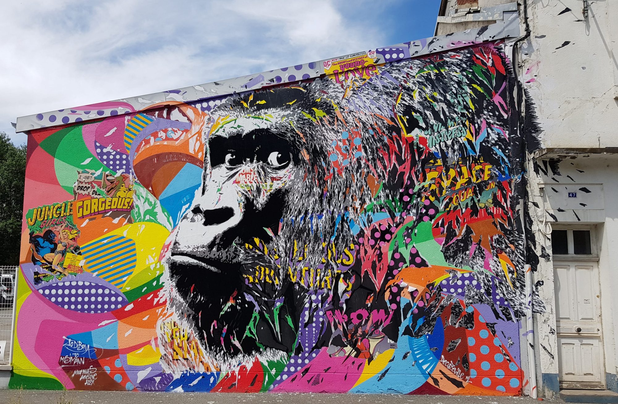 Exploded Gorilla by Jodibona — Street art by Jodibona in Decazeville