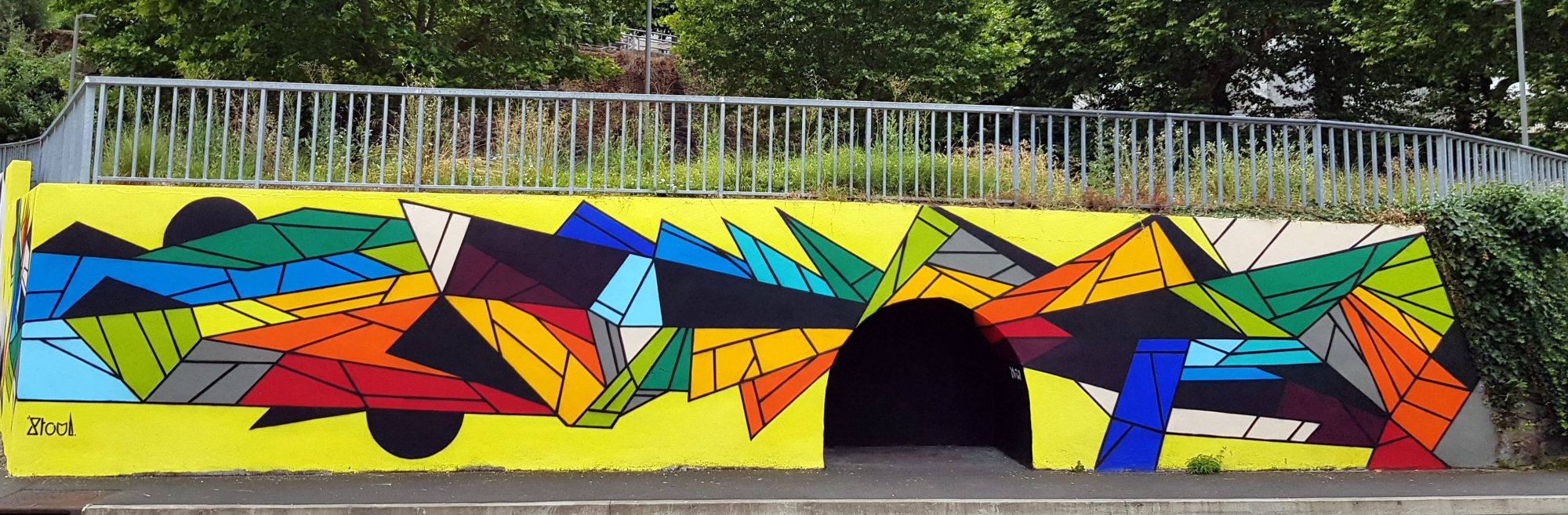 Geometric Abstraction by Stoul — Street art by Stoul in Decazeville