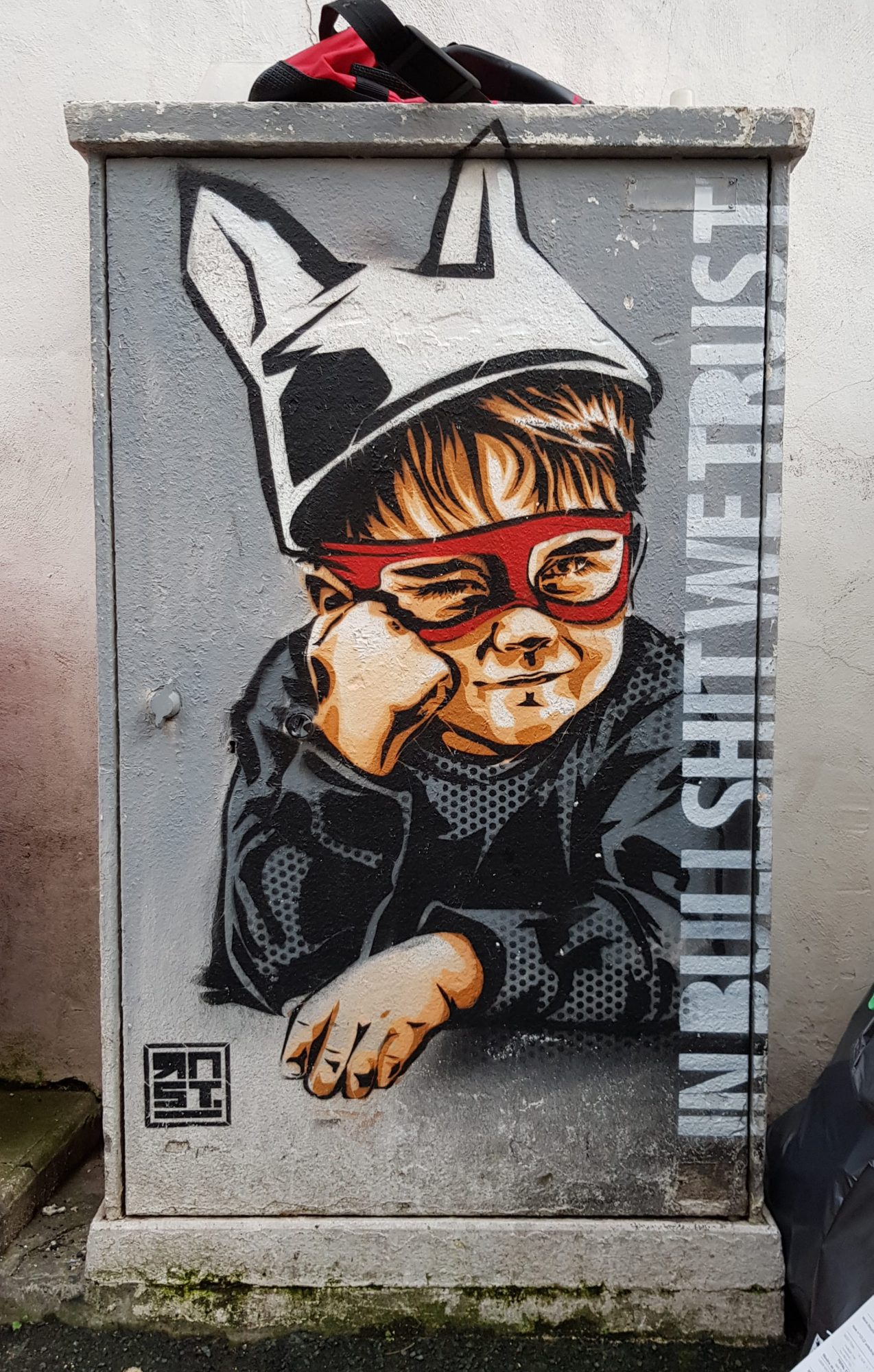 In Bullshit We Trust, by RNST — Street art by RNST in Bayonne