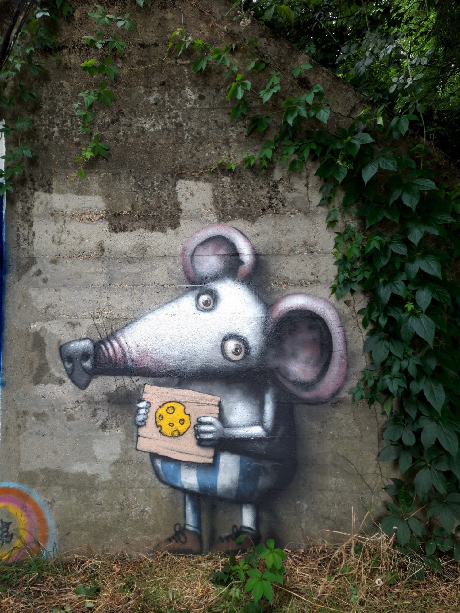 Ador's Mouse with Cheese — Street art by Ador in Le Mans