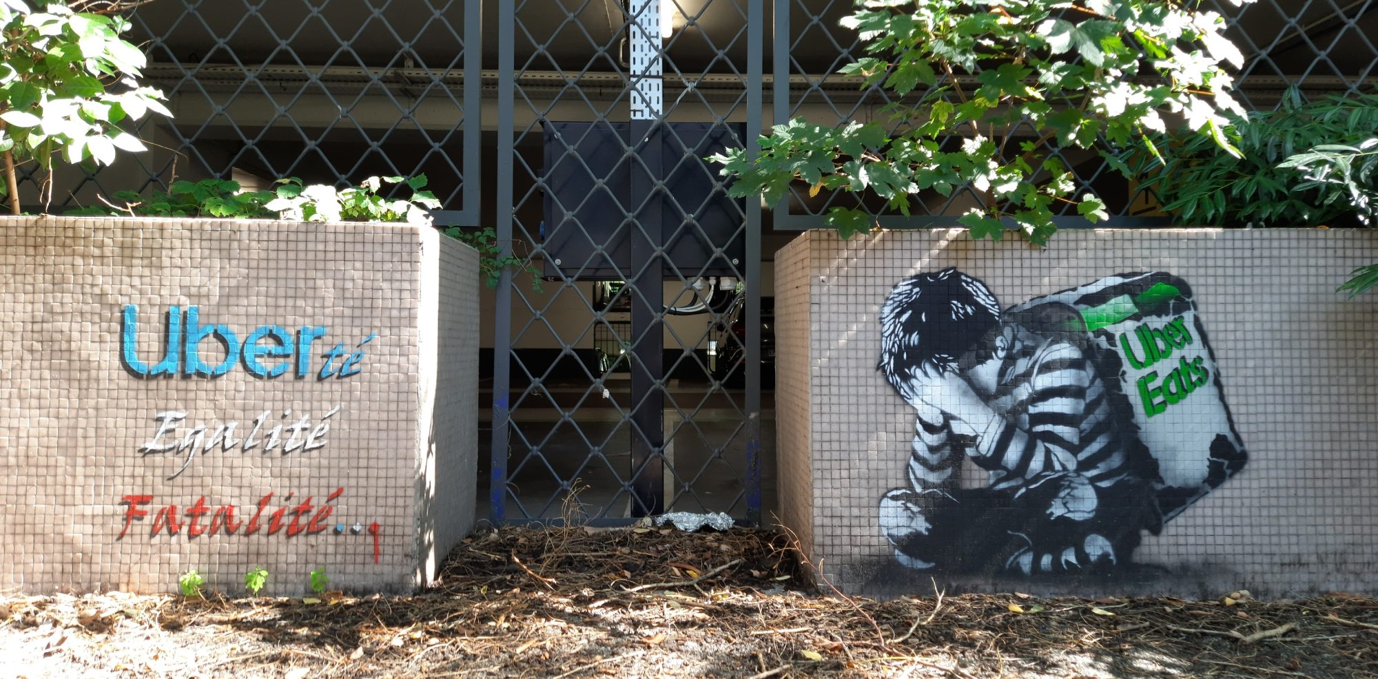 Uberty Equality Fatality by EZKSTREETART — Street art by EZKSTREETART in Grenoble