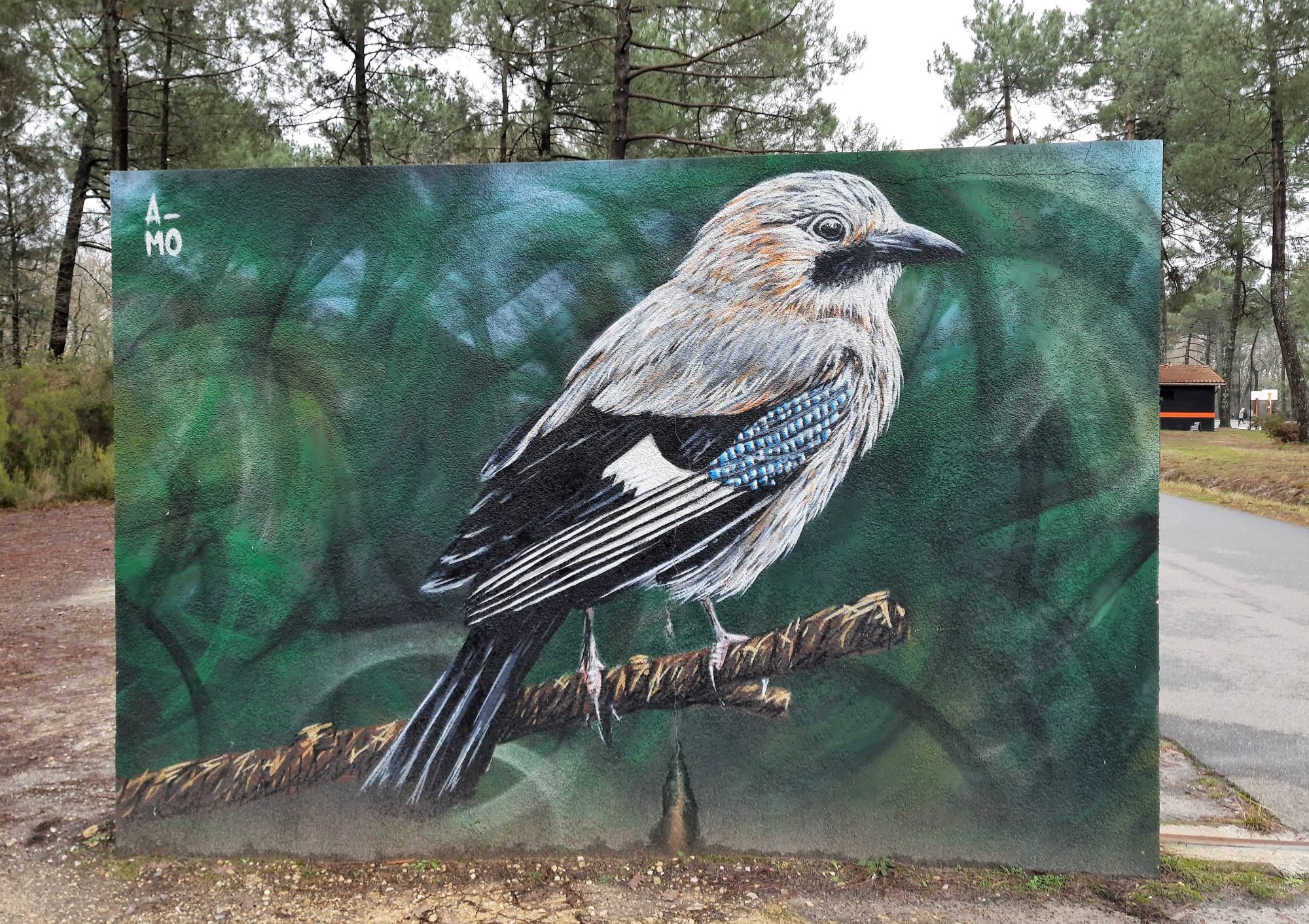 Forest Doe — Street art by A-mo in Pessac