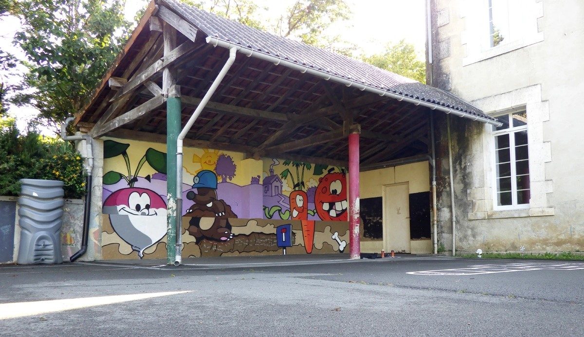 Le potager animé de Marcel Champion — Street art de Marcel Champion à Nontron