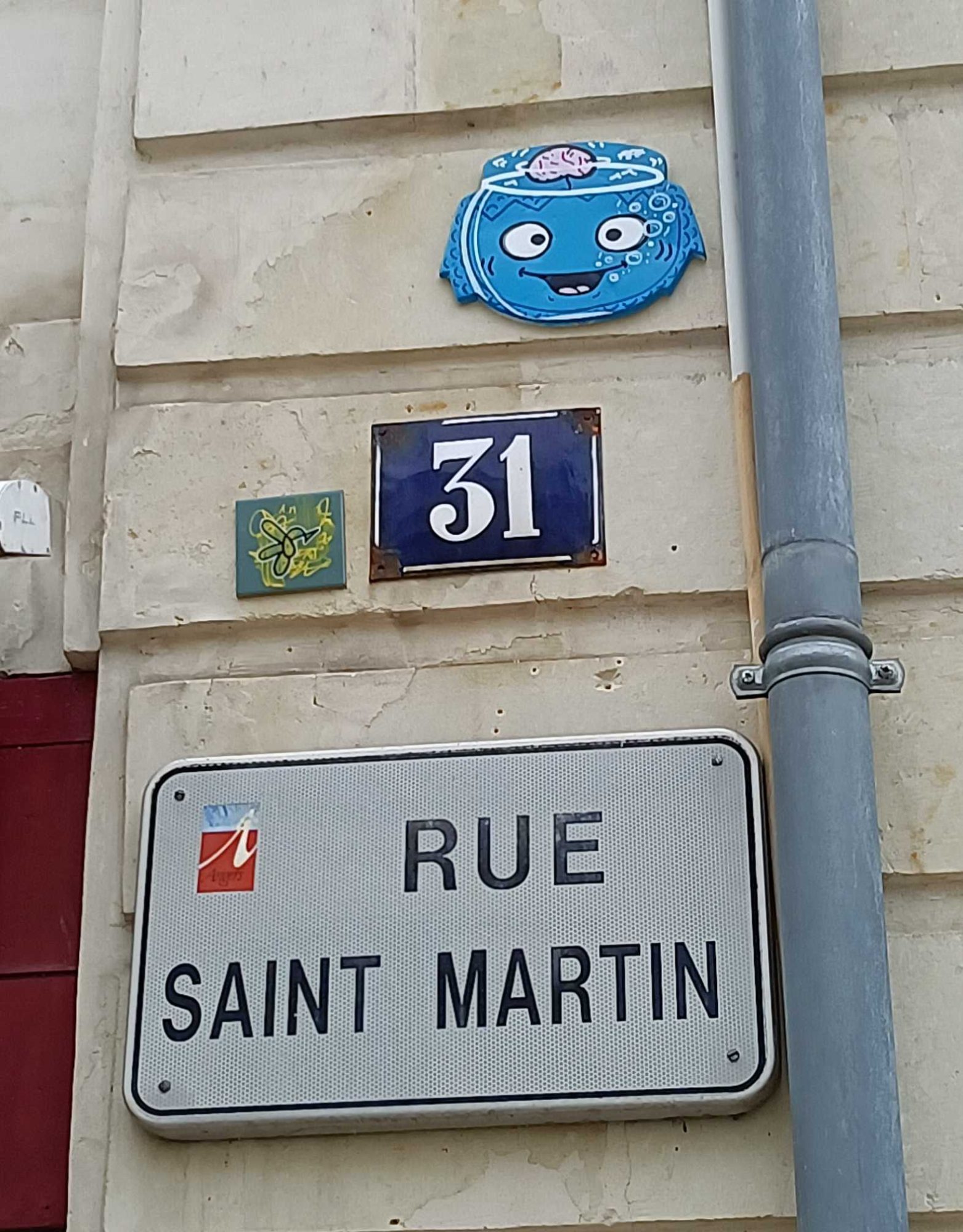 Fast Freak Stickers, Rue Saint Martin — Street art by Fast Freak in Angers