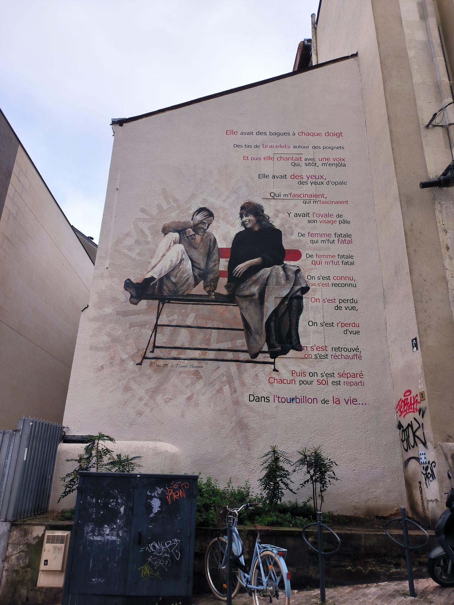The Whirlwind of Life — Street art by Florent Maussion, AL1 in Angers