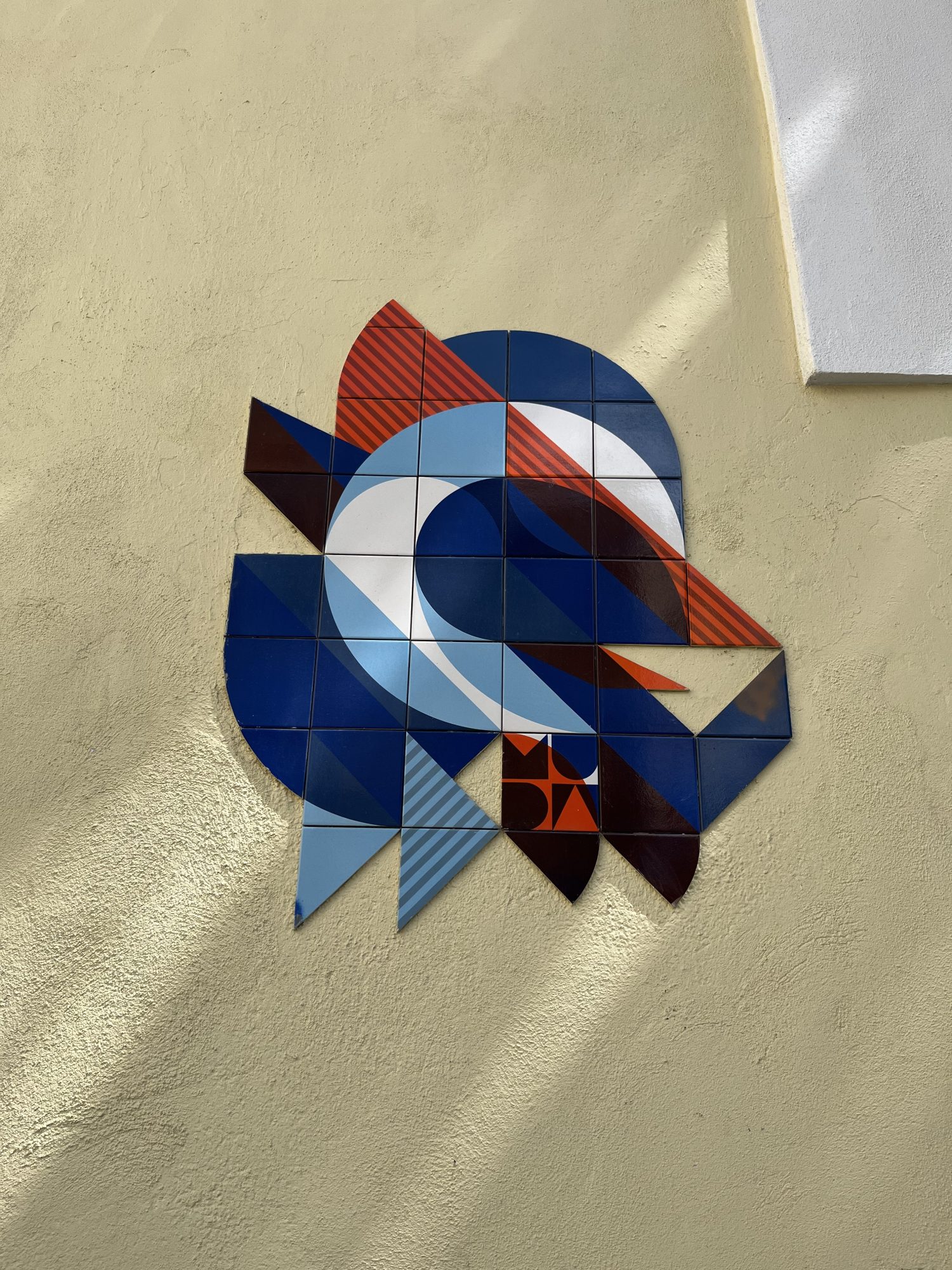 Geometric Tile Mosaic — Street art in Lisboa