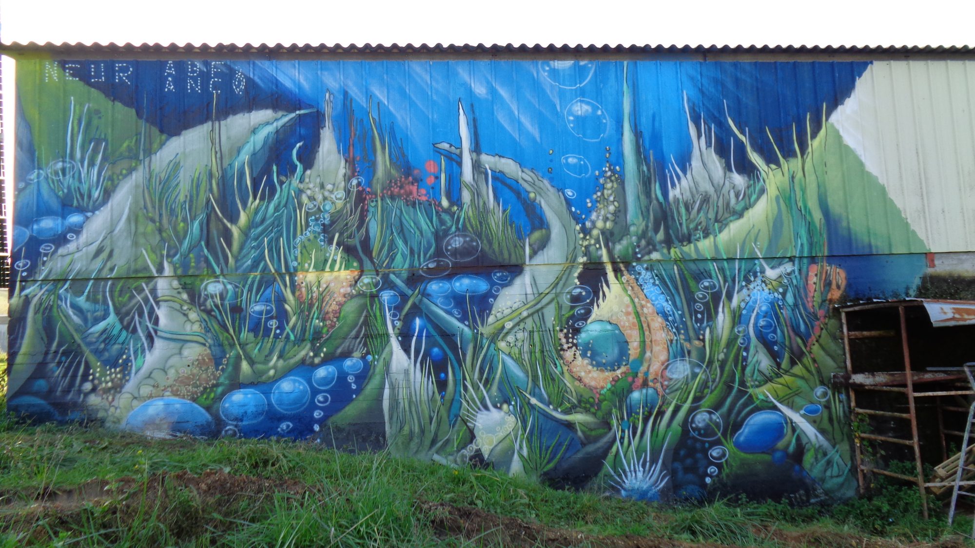 Underwater World by Neur ABF ANC — Street art in Agonac