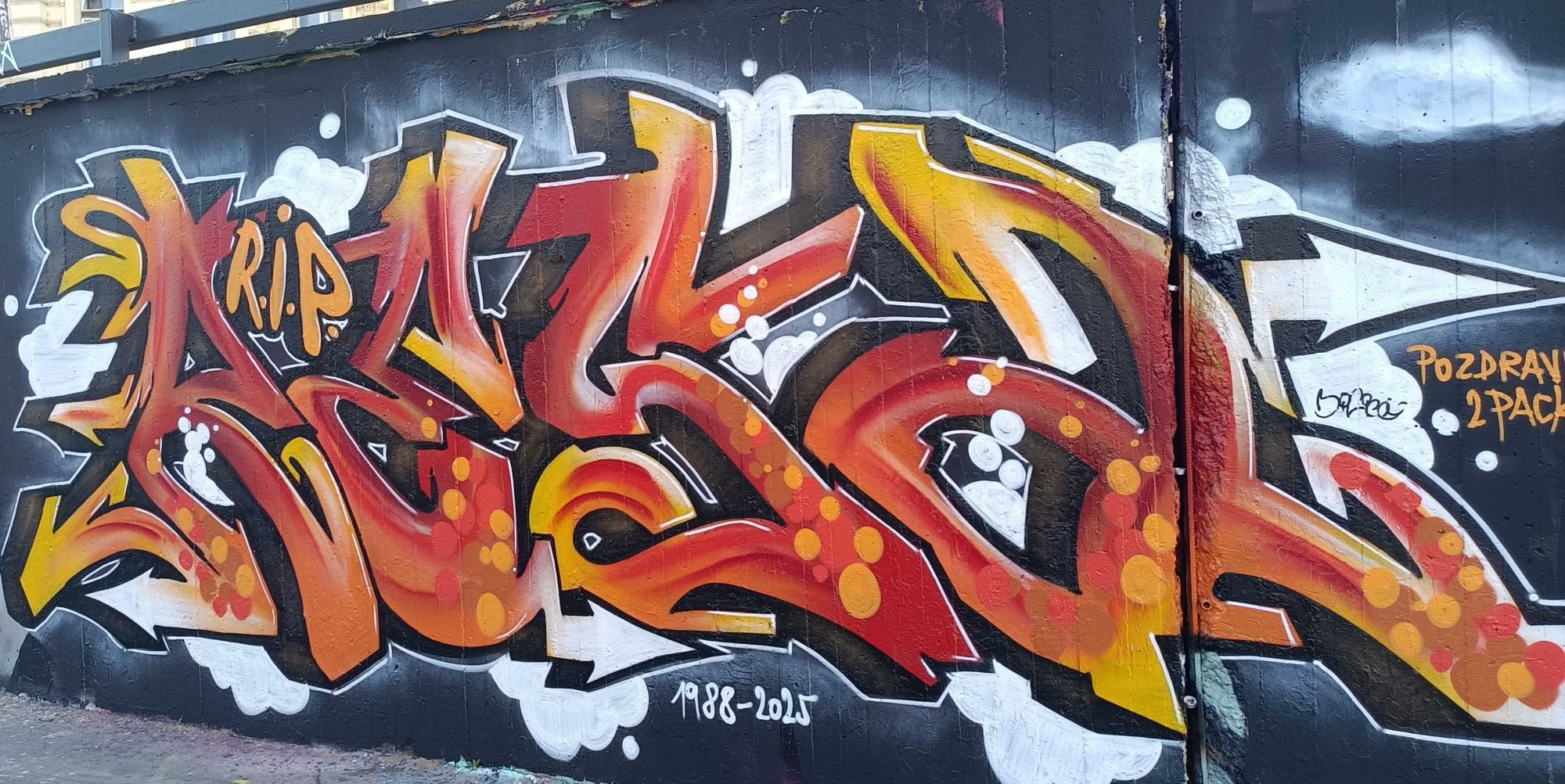 Wildstyle RIP Orange — Street art in Prague