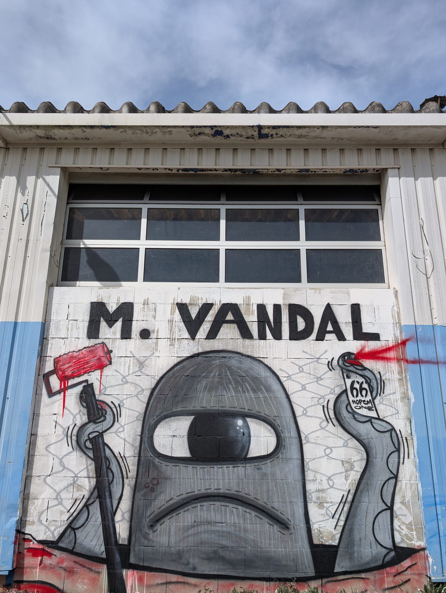 M. Vandal, Hopem Story's Cyclops — Street art by Hopem Story in Carcassonne